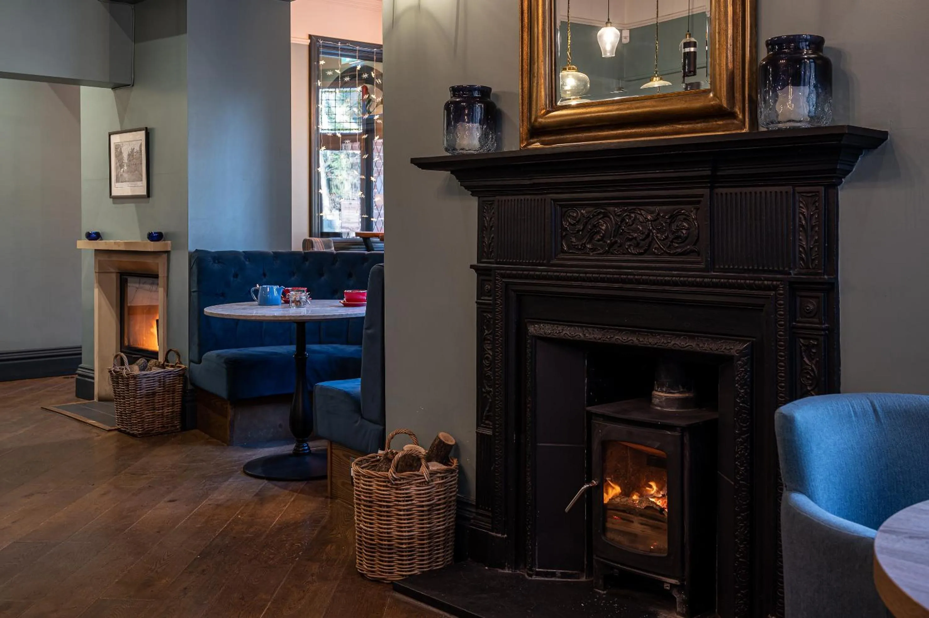 Seating area in The Fleece Hotel Richmond