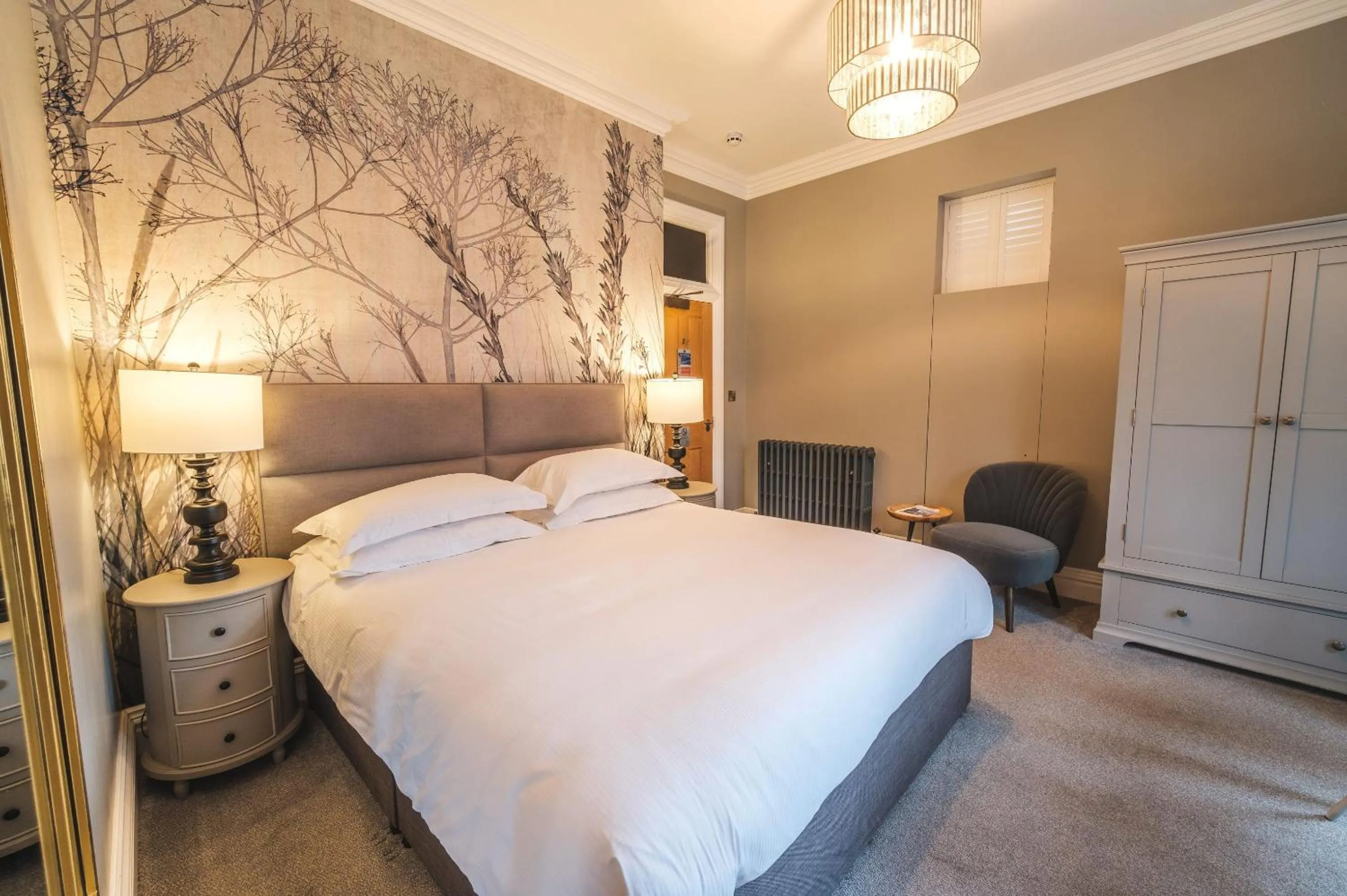 Bed in The Fleece Hotel Richmond