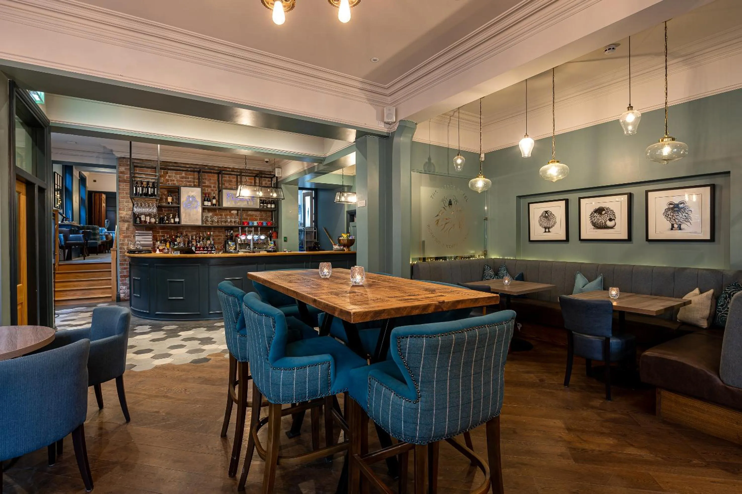 Lounge or bar in The Fleece Hotel Richmond
