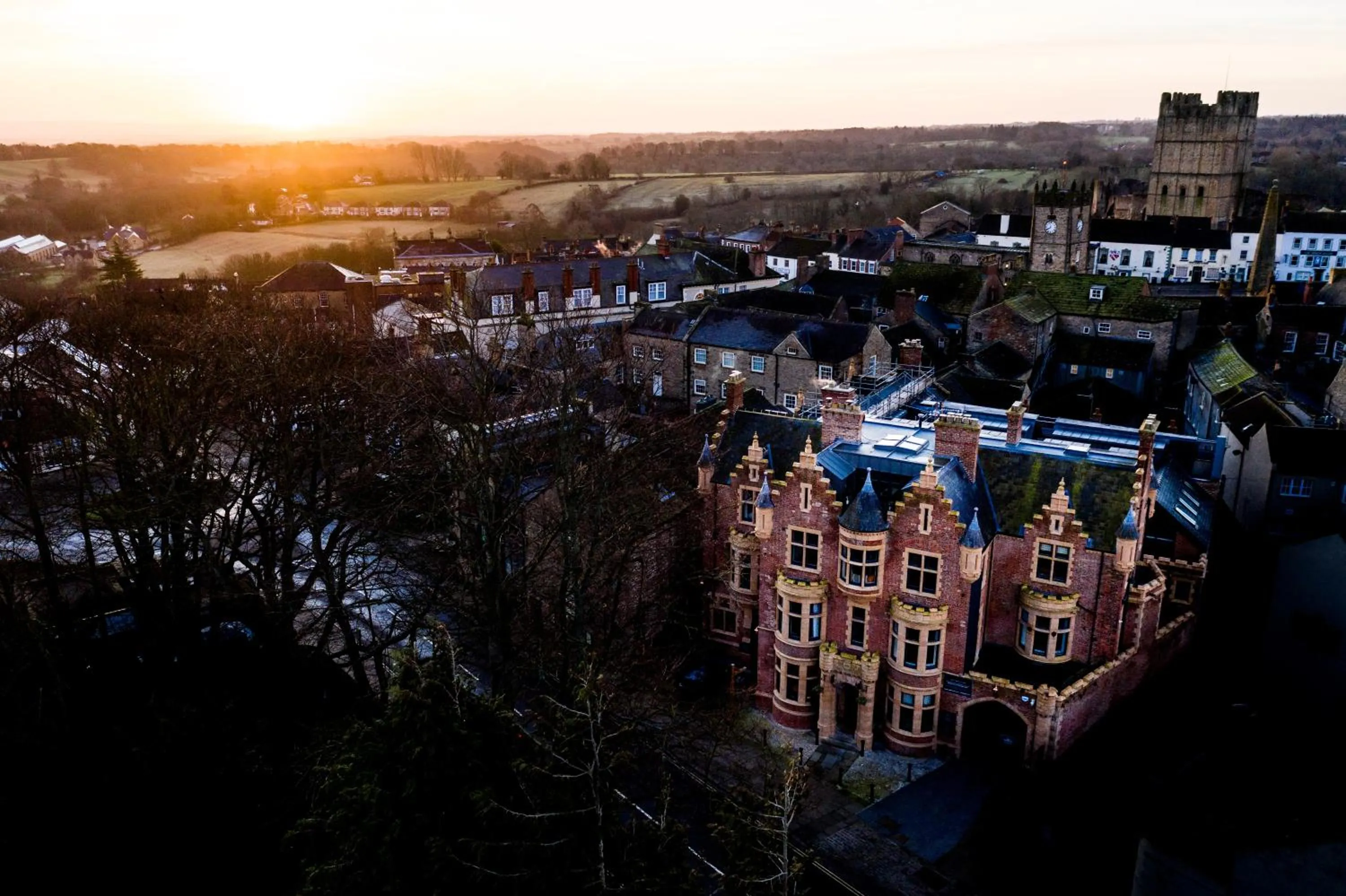 Bird's eye view in The Fleece Hotel Richmond