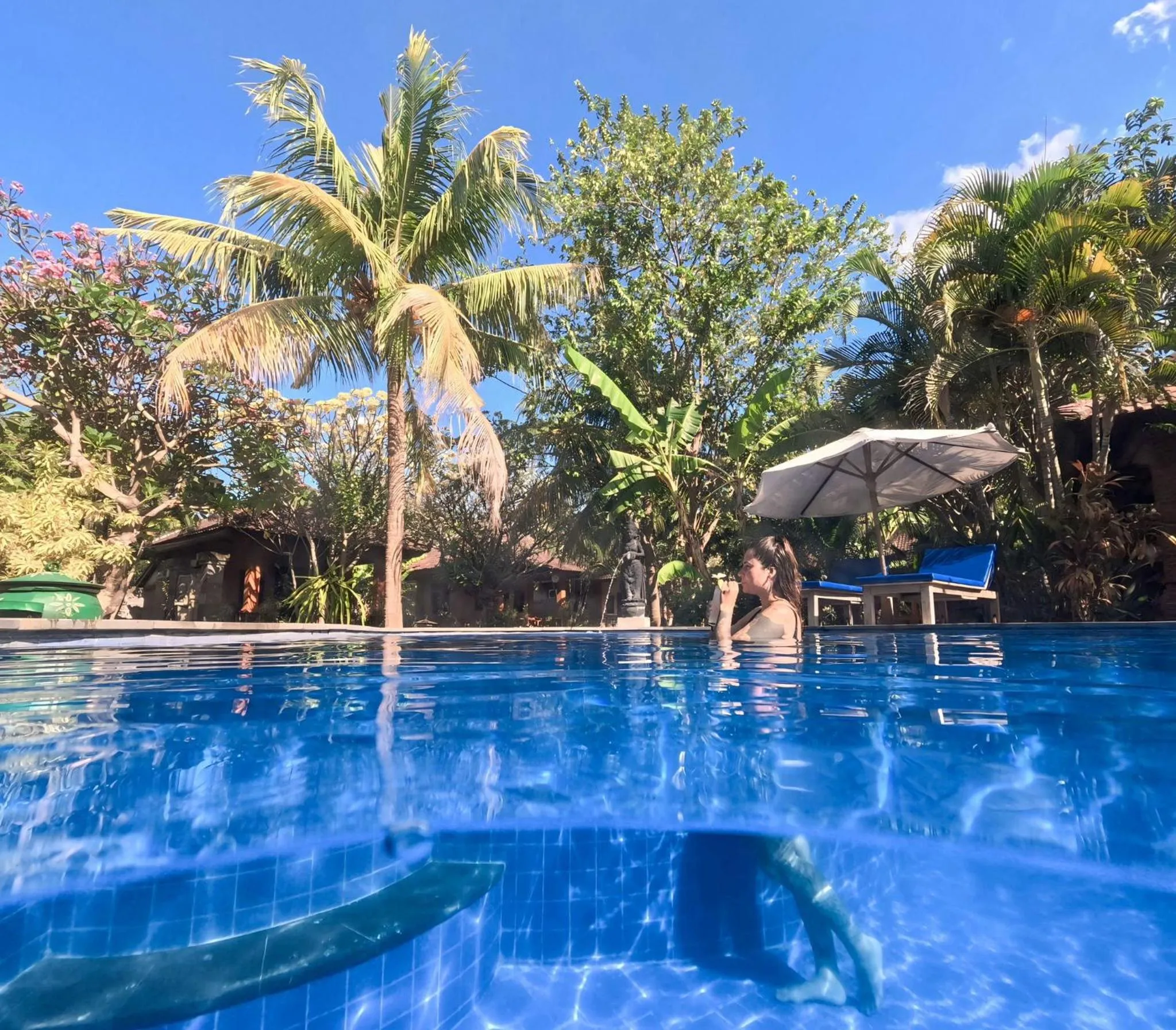 Swimming pool in Suka Sari Cottages