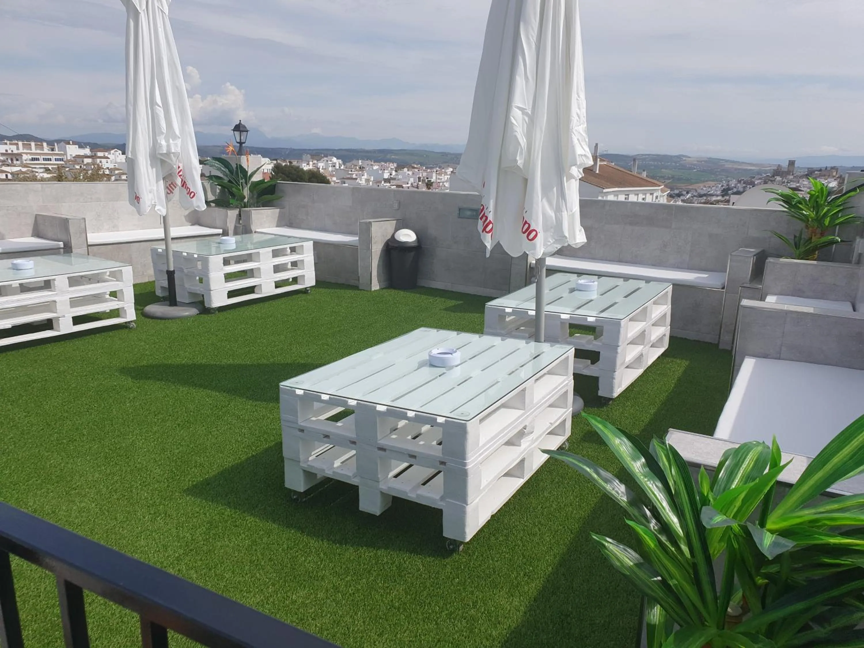 Balcony/Terrace in Hostal Málaga