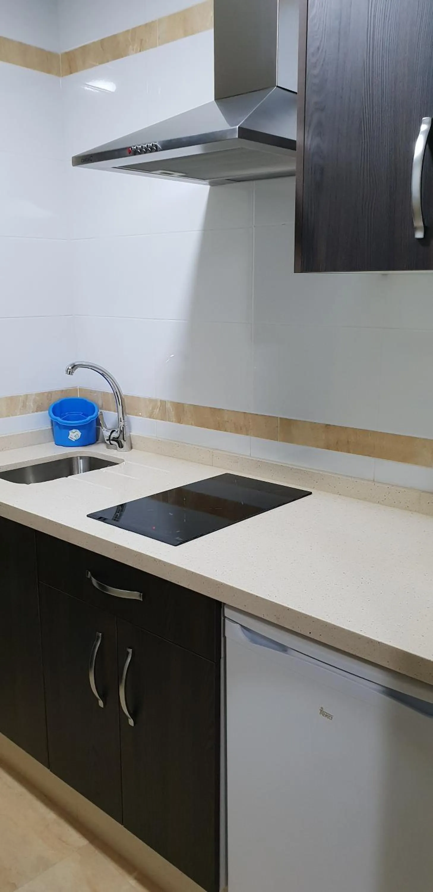 Kitchen or kitchenette in Hostal Málaga