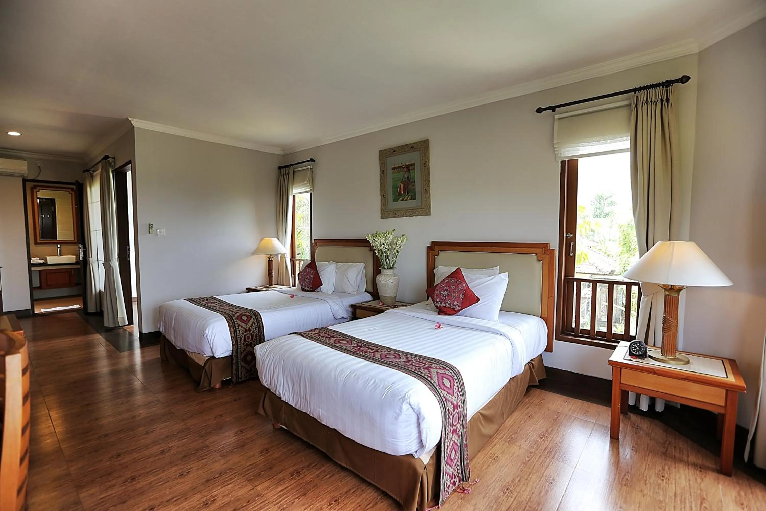 Photo of the whole room, Bed in The Sanyas Retreat