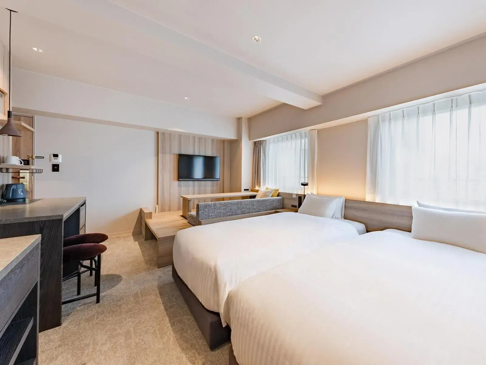 Bed in The OneFive Osaka Namba Kuromon Bed in The OneFive Osaka Namba Kuromon