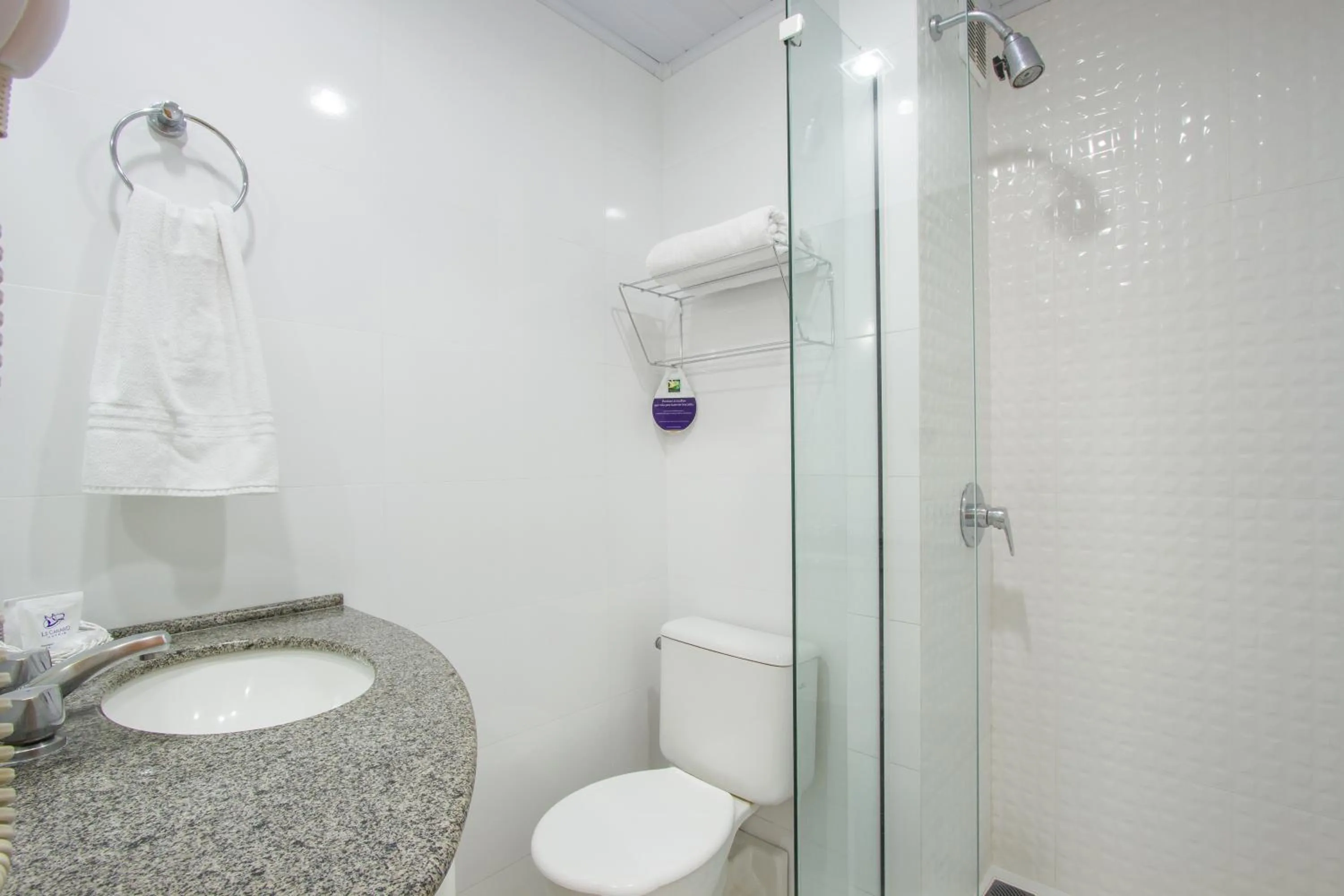 Shower in Hotel Le Canard Lages