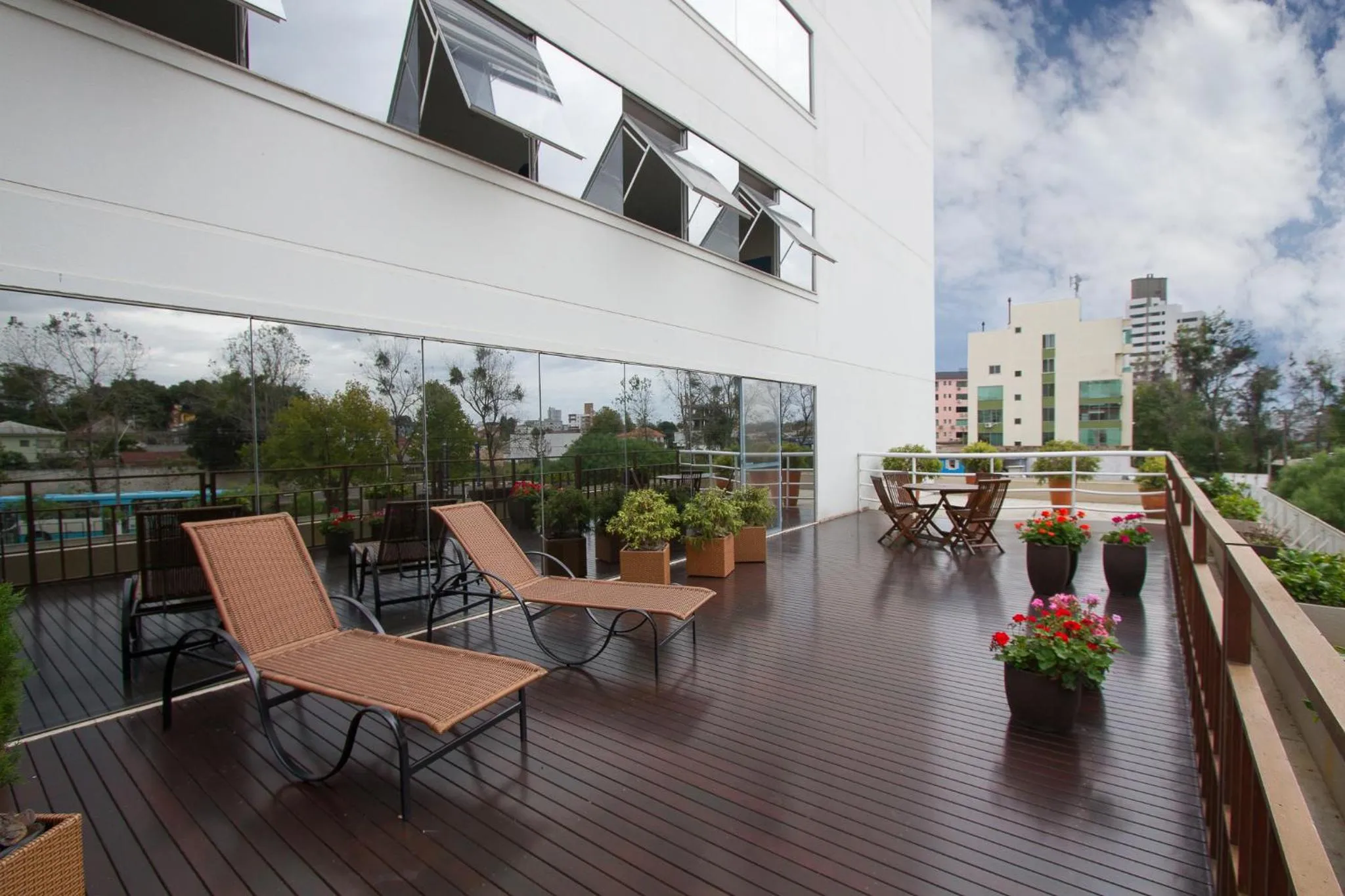 Balcony/Terrace in Hotel Le Canard Lages