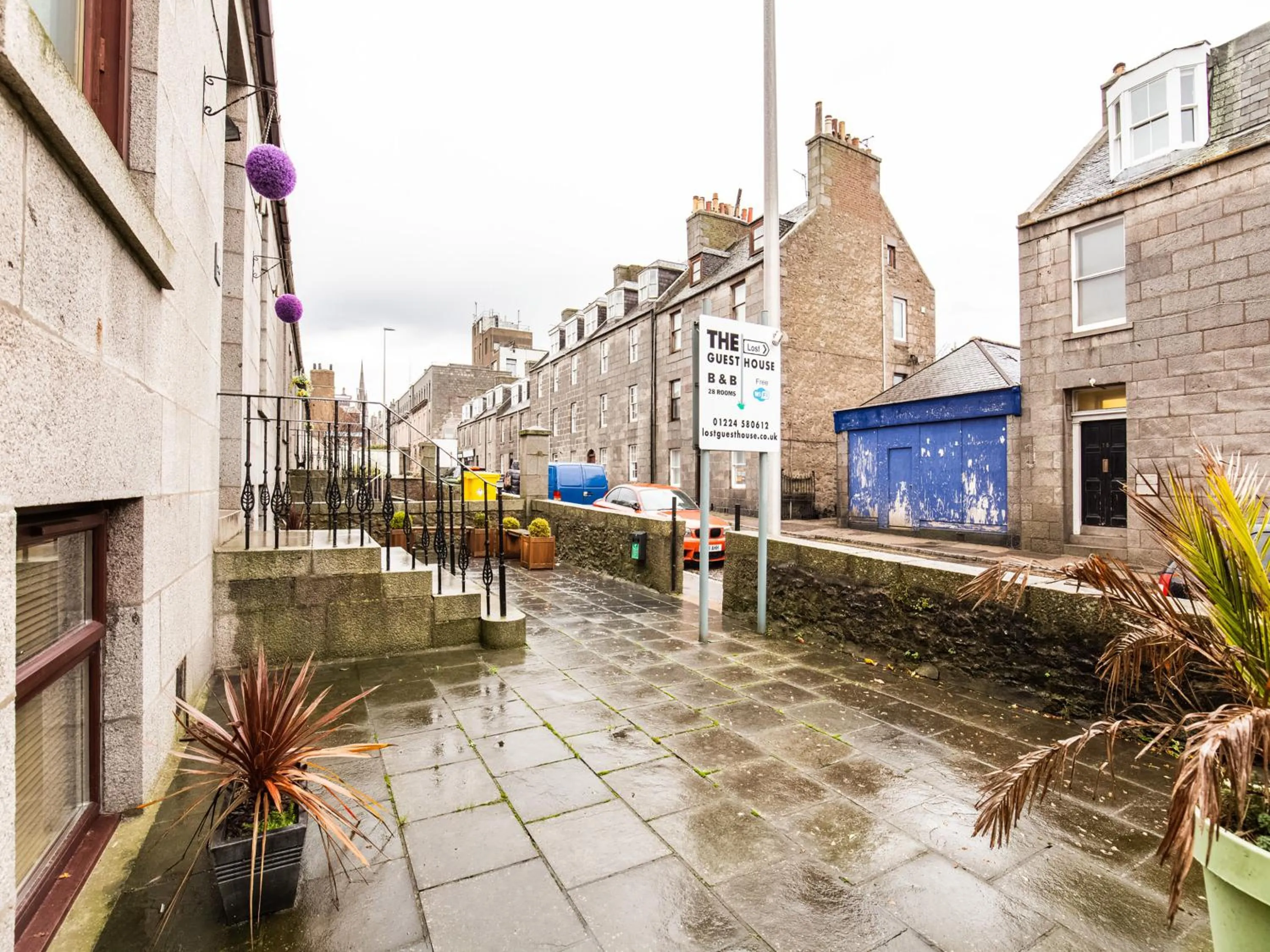 Patio in Lost Guest House Aberdeen
