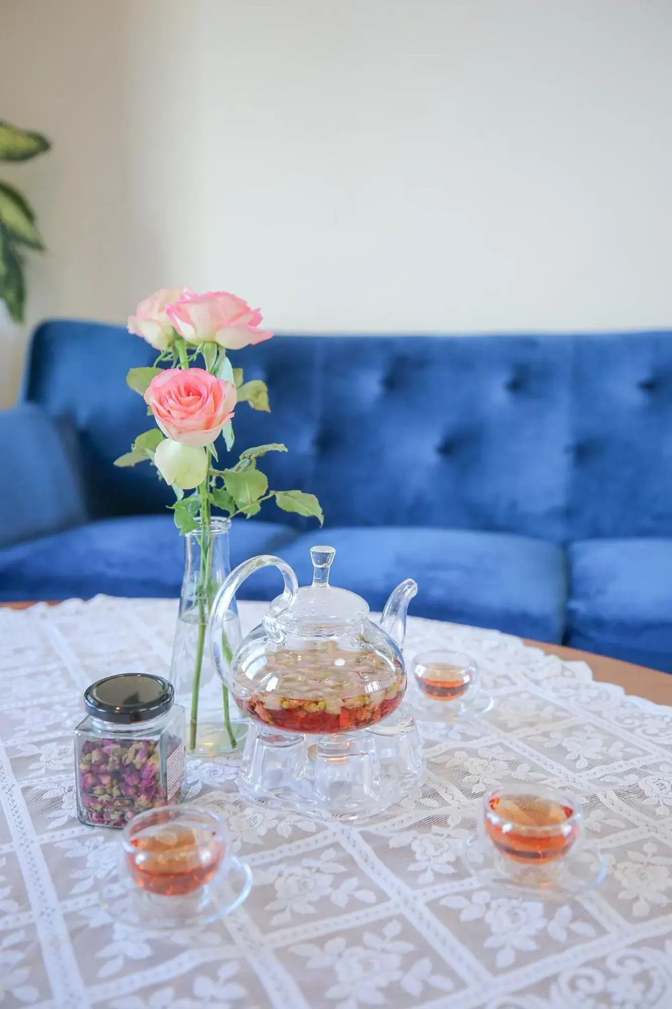 Living room in Rose Valley Hotel Da Lat Vietnam Living room in Rose Valley Hotel Da Lat Vietnam