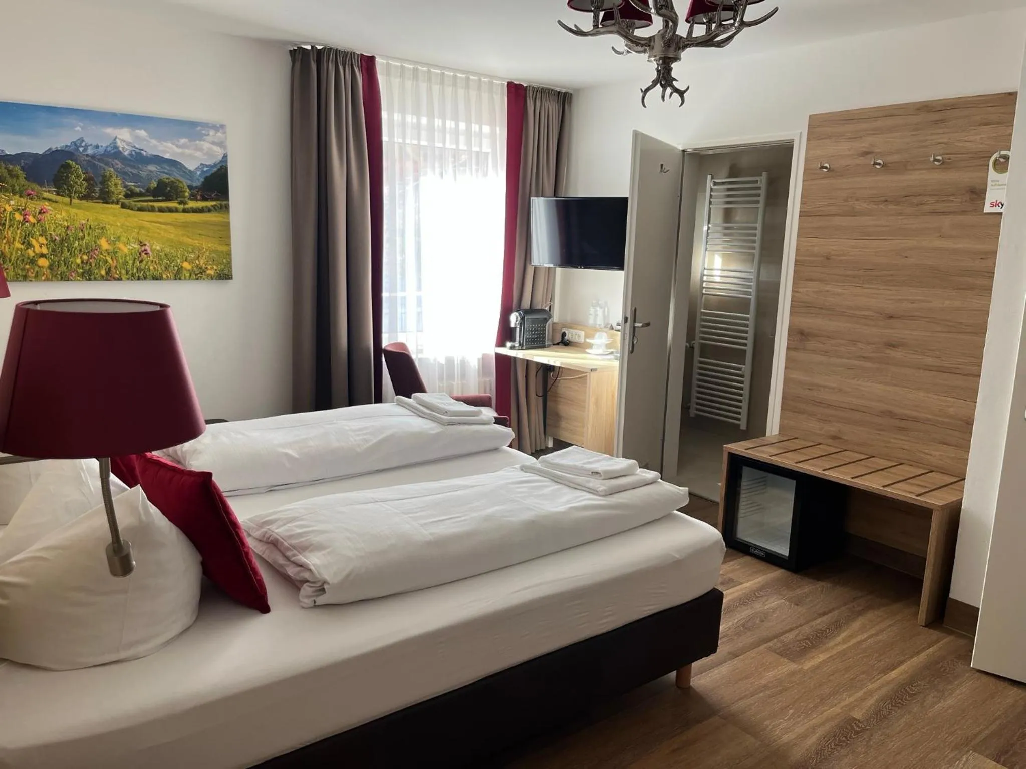 Bed in Hotel Weißbräu