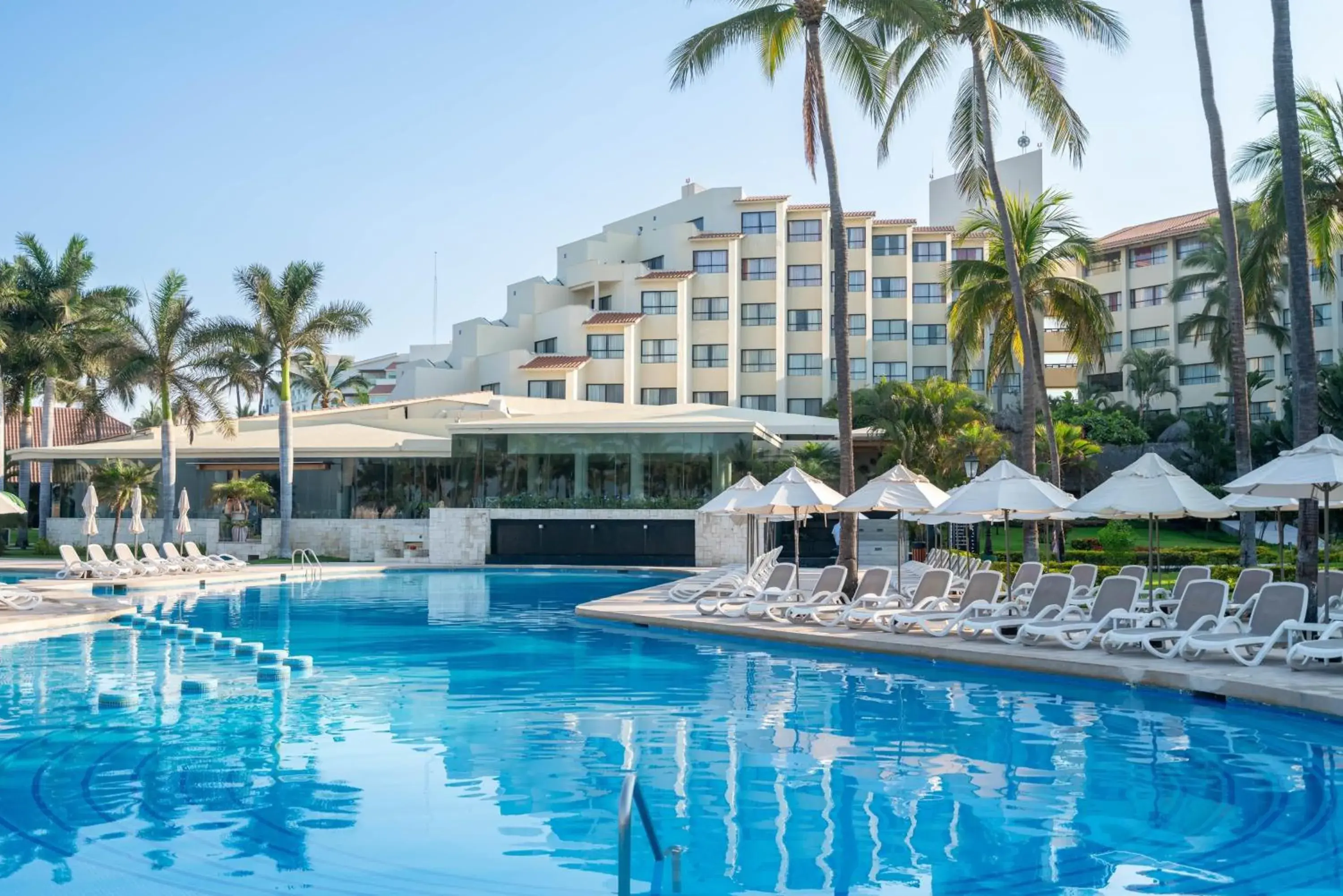 Pool view in Occidental Nuevo Vallarta - All Inclusive Pool view in Occidental Nuevo Vallarta - All Inclusive