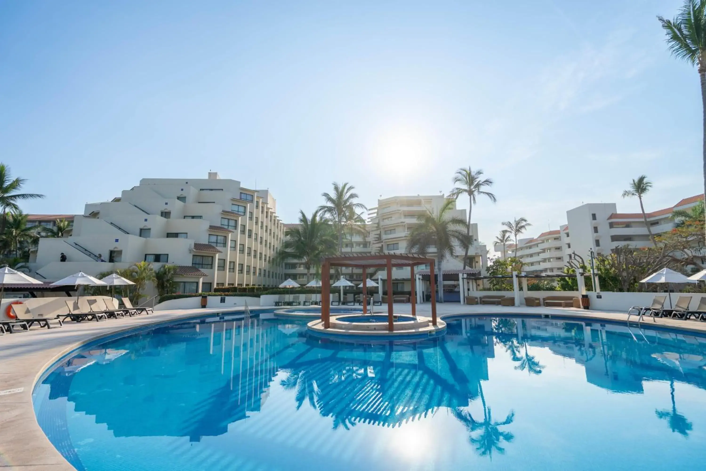 Pool view in Occidental Nuevo Vallarta - All Inclusive Pool view in Occidental Nuevo Vallarta - All Inclusive
