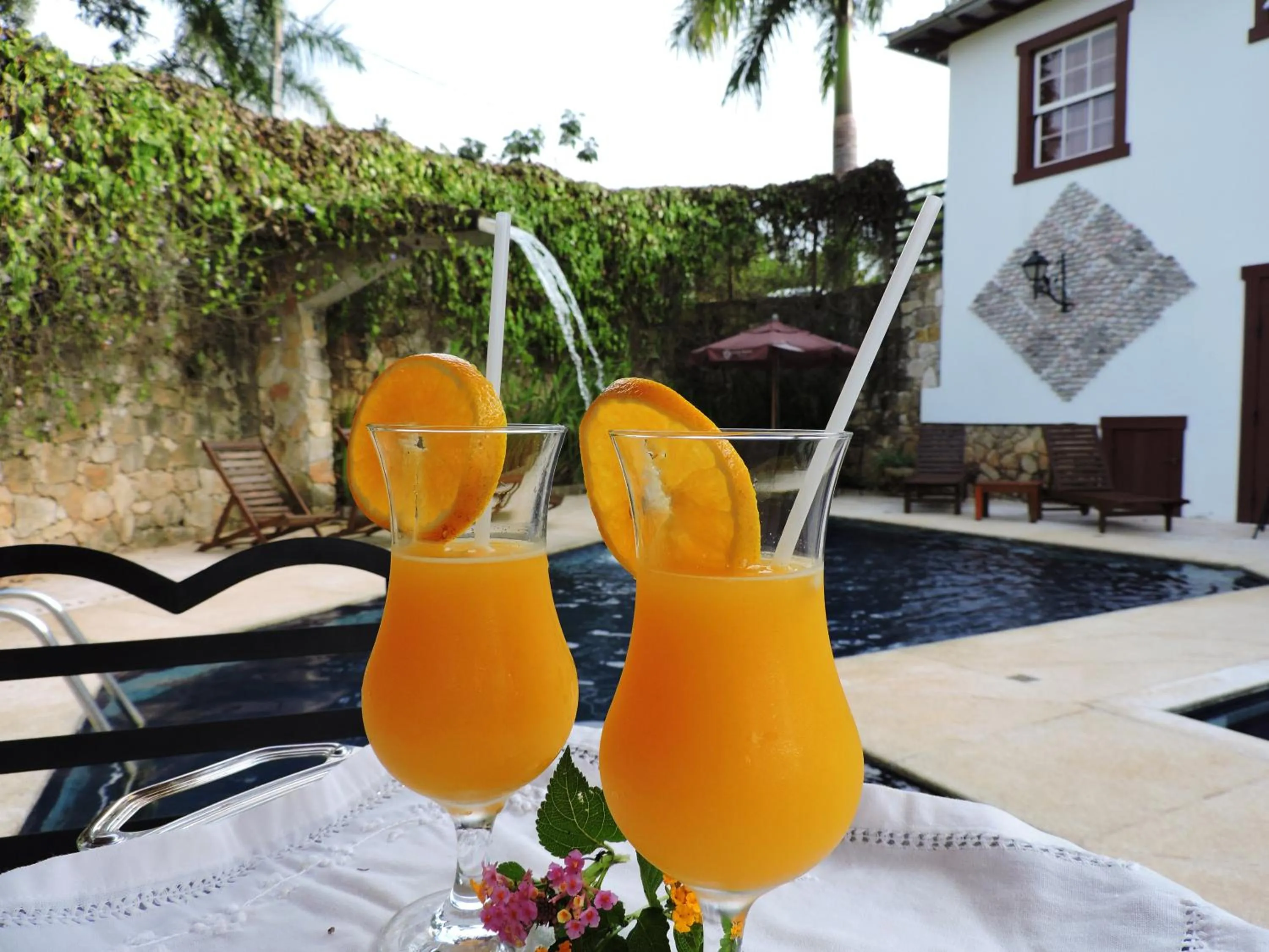 Pool view in Pousada Araujo Bazilio