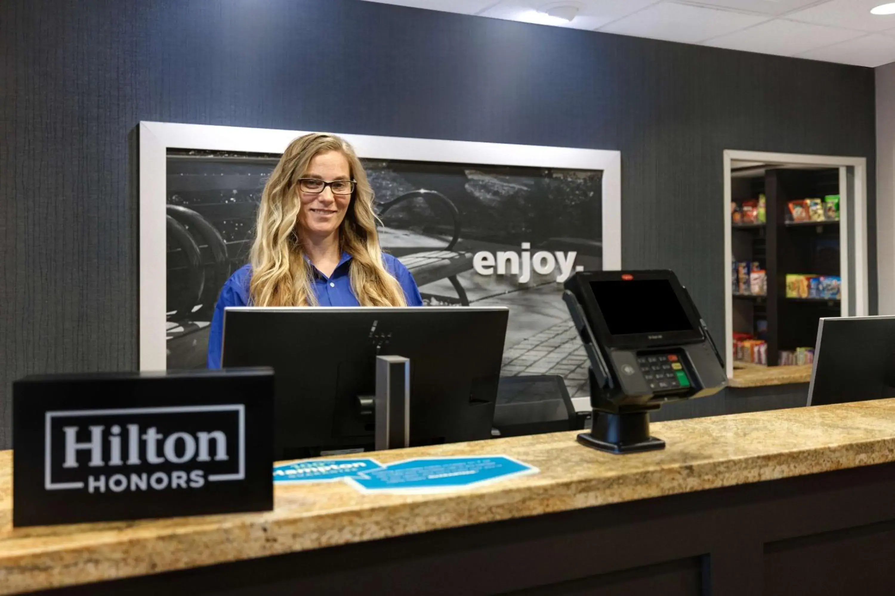 Lobby or reception in Hampton Inn & Suites San Luis Obispo Lobby or reception in Hampton Inn & Suites San Luis Obispo