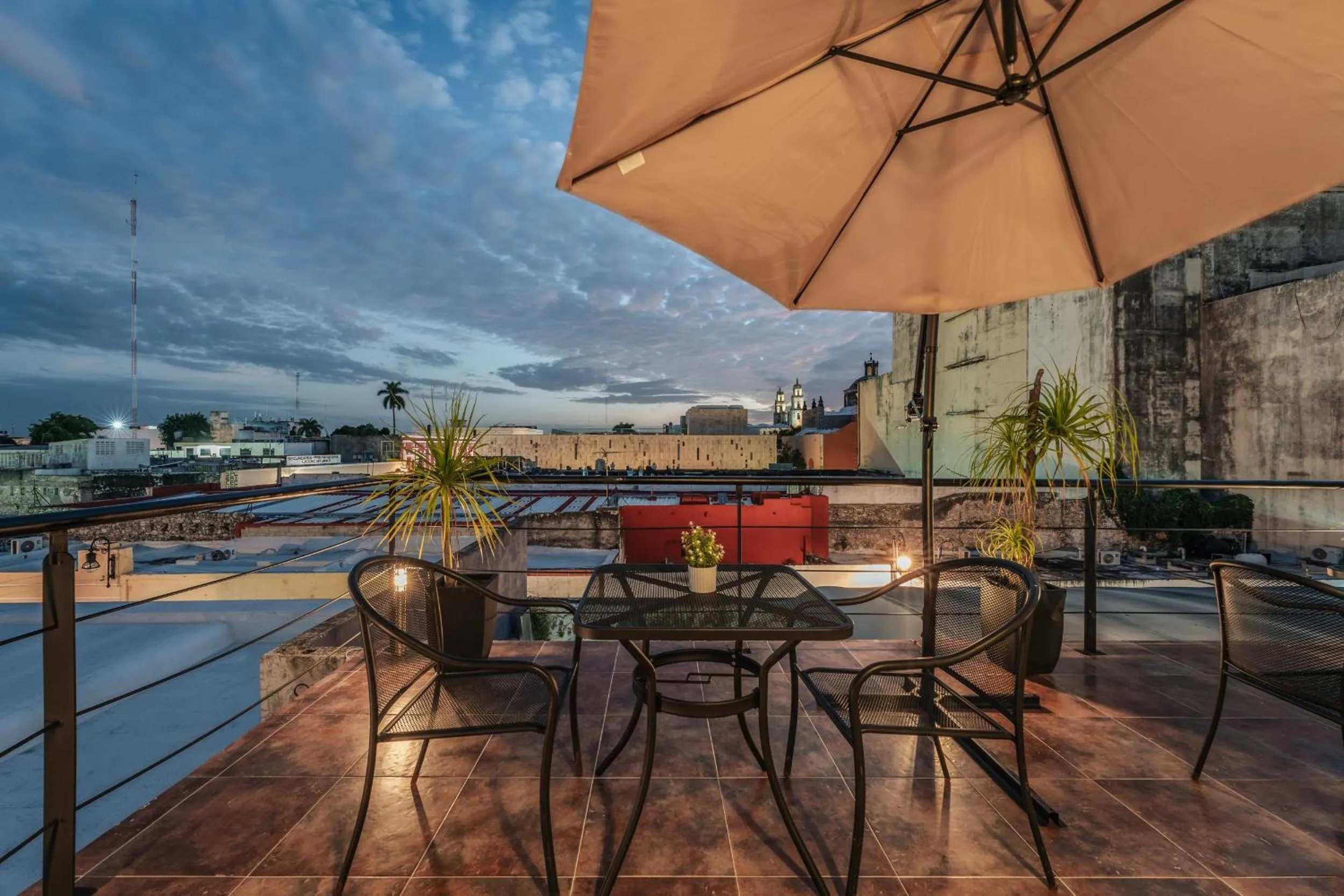 Balcony/Terrace in Hotel Casa Nova, Merida