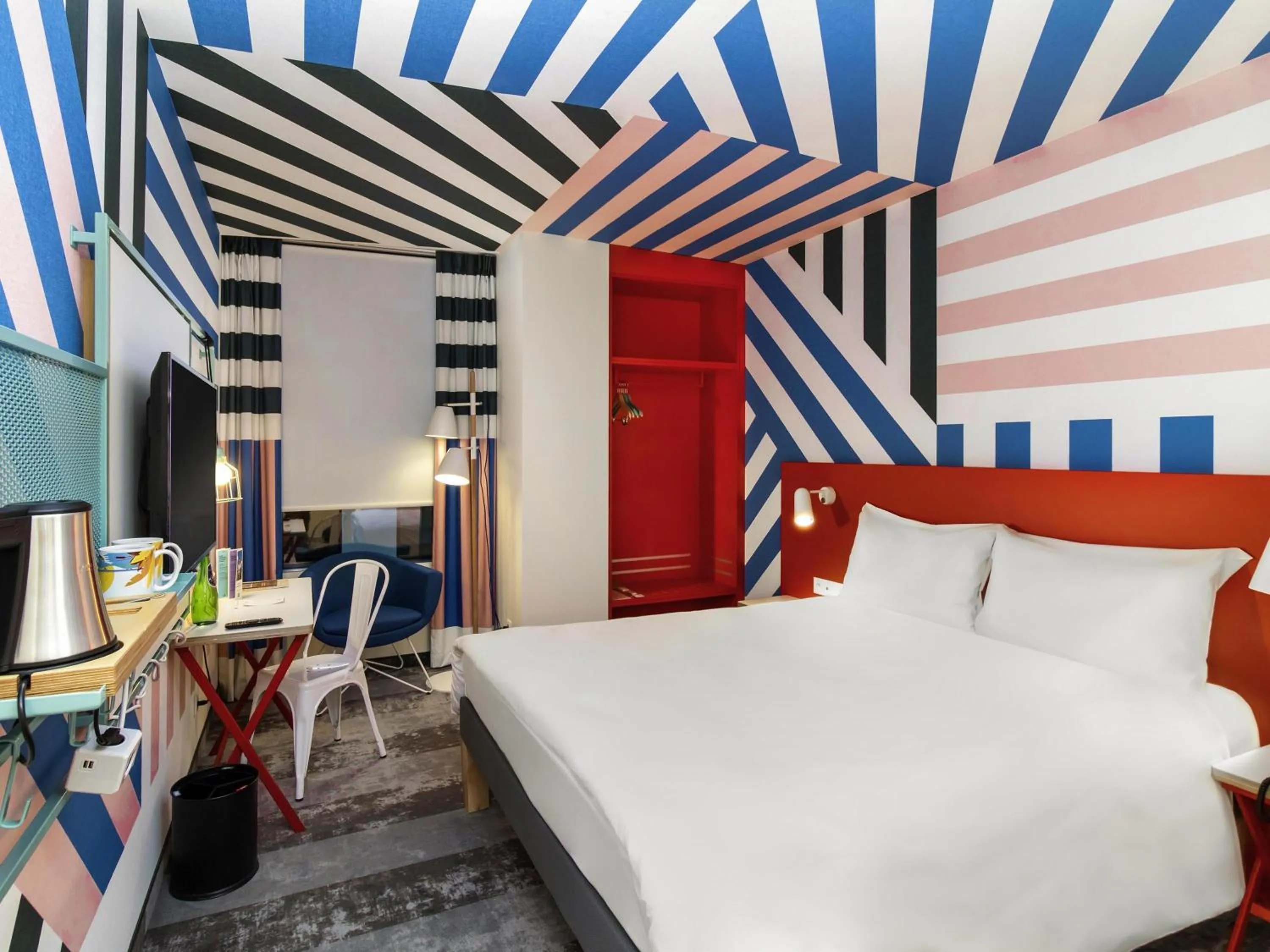 Bedroom, Bed in ibis Styles Warszawa Centrum