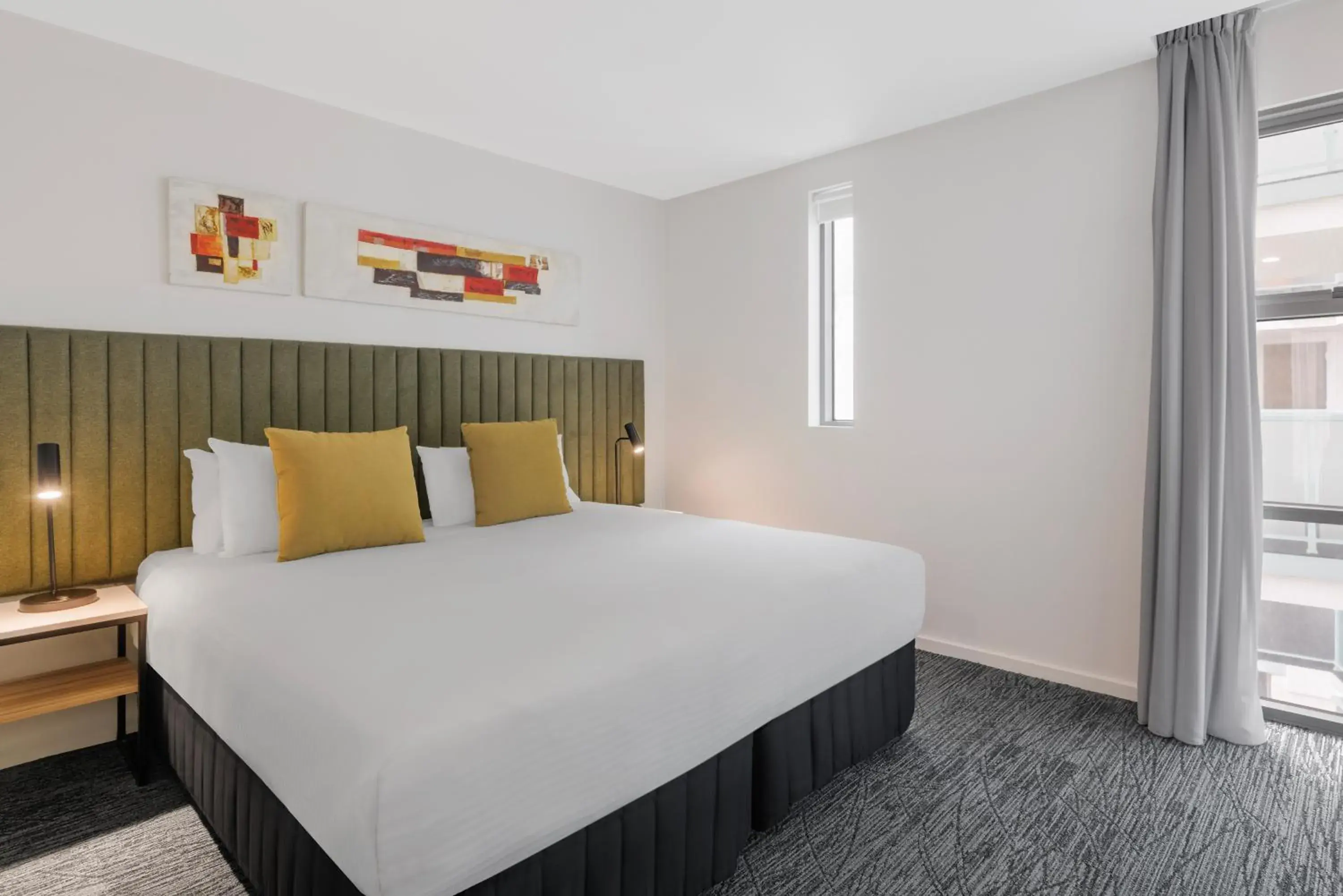 Bedroom, Bed in Quest Caroline Springs Bedroom, Bed in Quest Caroline Springs