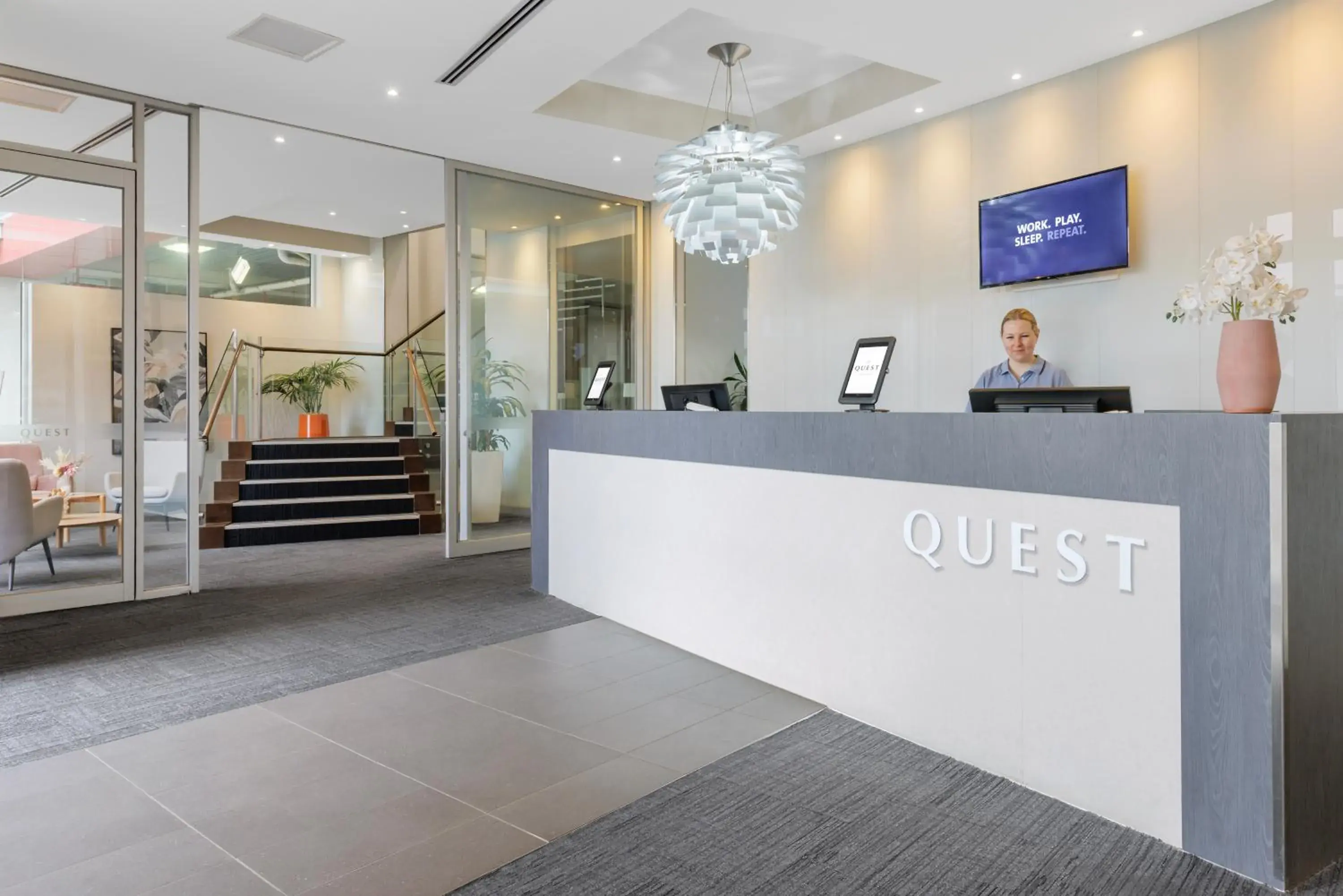 Lobby or reception in Quest Caroline Springs Lobby or reception in Quest Caroline Springs