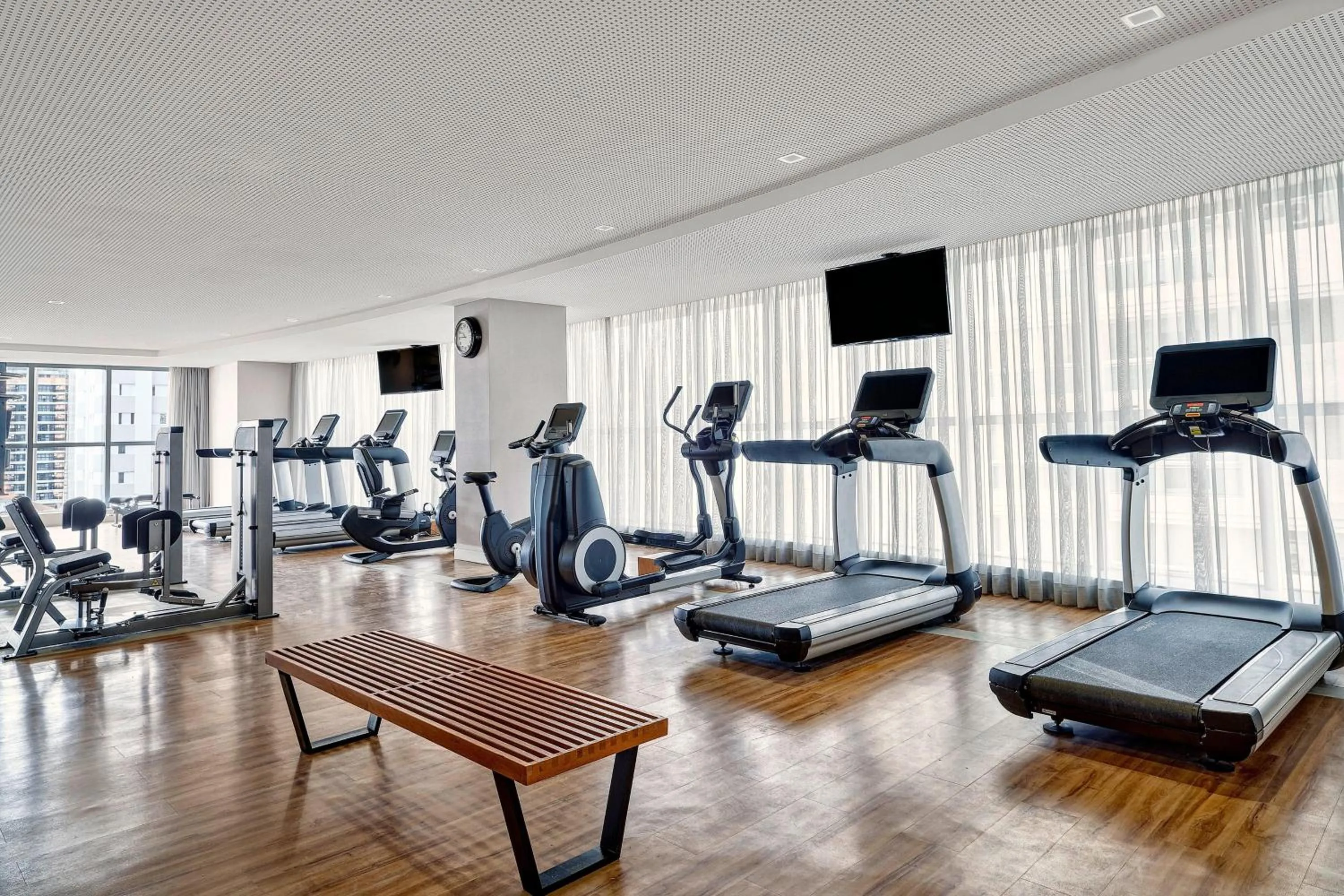 Fitness centre/facilities in Sheraton Santos Hotel
