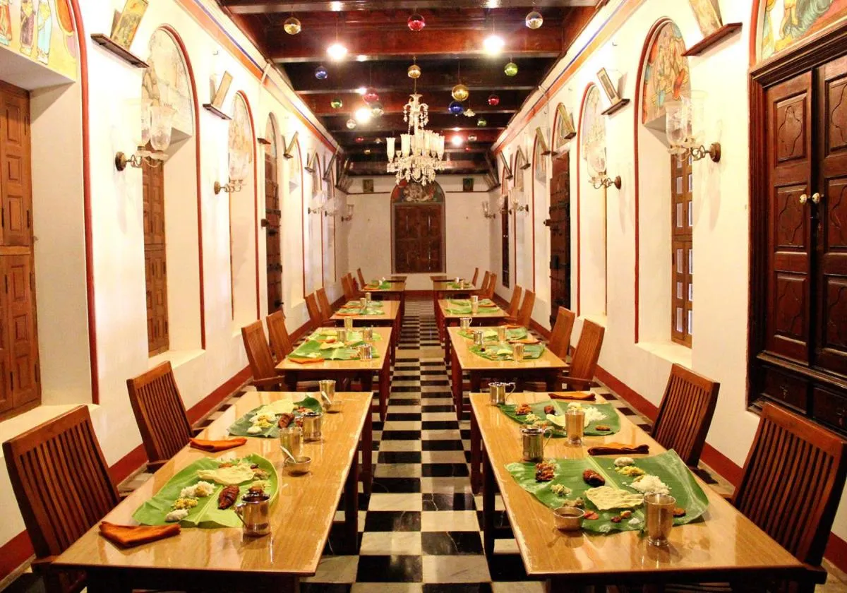 Restaurant/places to eat in ChidambaraVilas, Chettinad - A Luxury Heritage Resort Hotel, Karaikudi