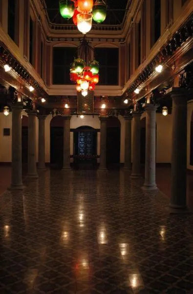 Decorative detail in ChidambaraVilas, Chettinad - A Luxury Heritage Resort Hotel, Karaikudi