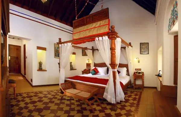 Photo of the whole room, Bed in ChidambaraVilas, Chettinad - A Luxury Heritage Resort Hotel, Karaikudi Photo of the whole room, Bed in ChidambaraVilas, Chettinad - A Luxury Heritage Resort Hotel, Karaikudi