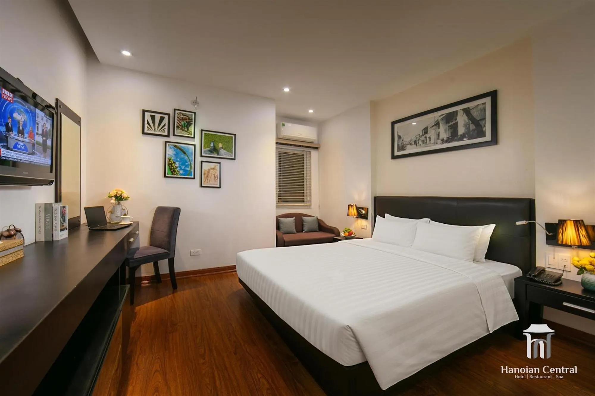 Bed in Hanoian Central Hotel & Spa