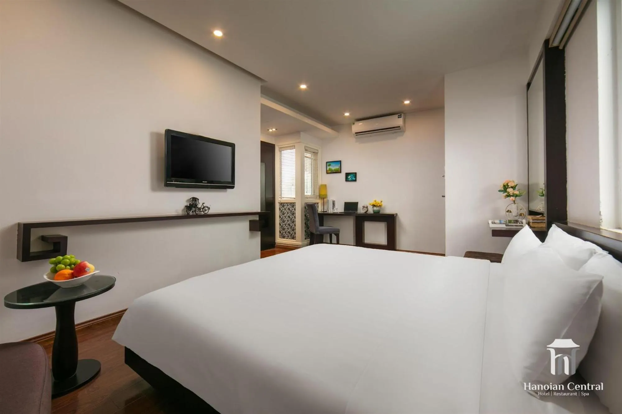 Bed in Hanoian Central Hotel & Spa