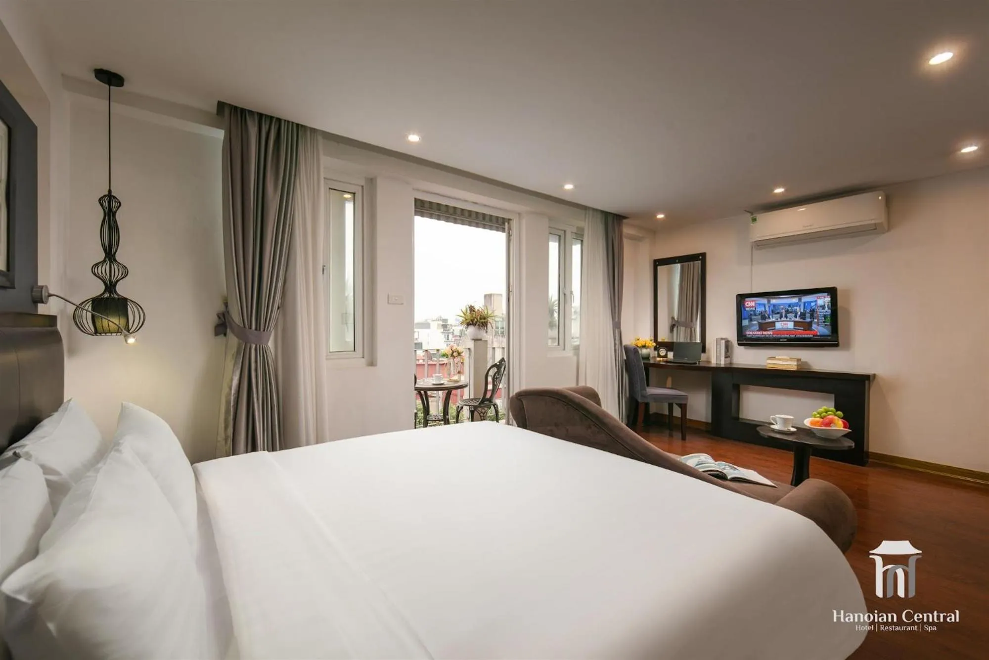 View (from property/room), Bed in Hanoian Central Hotel & Spa