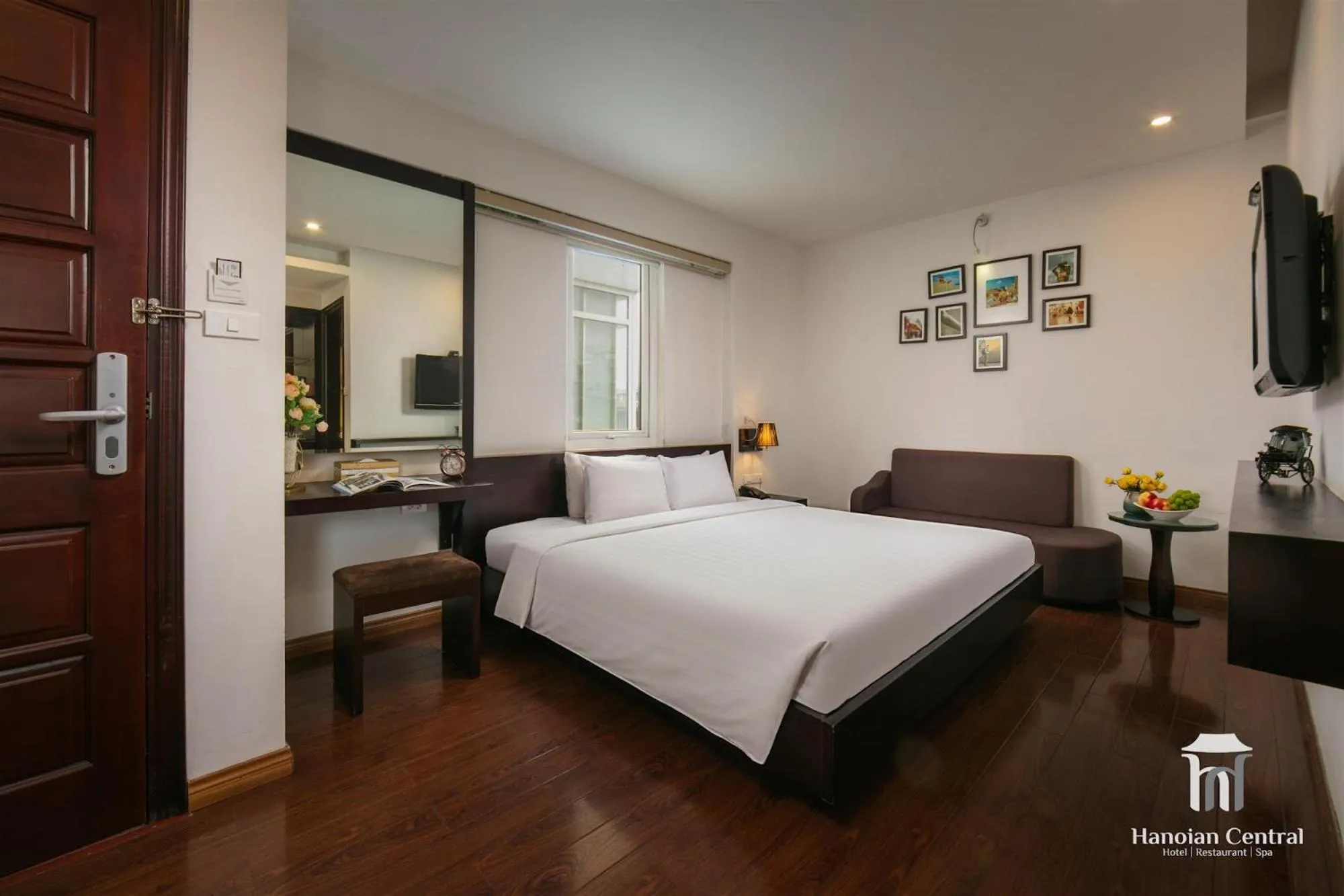 Bed in Hanoian Central Hotel & Spa