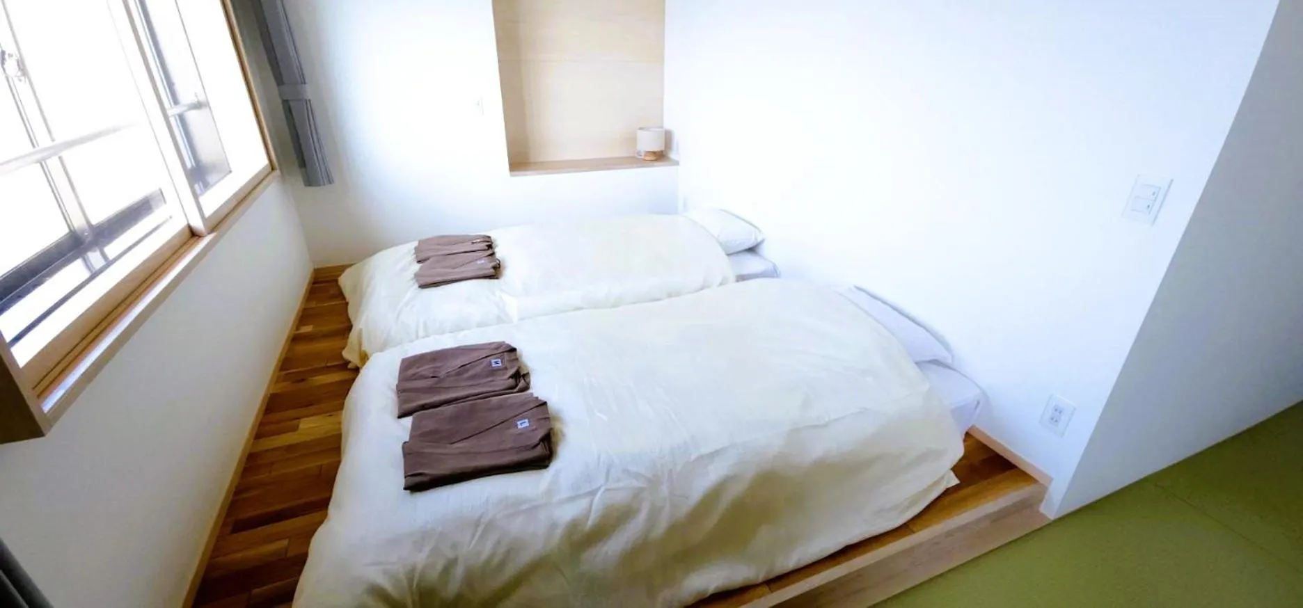 Bed in Yunohama Hotel