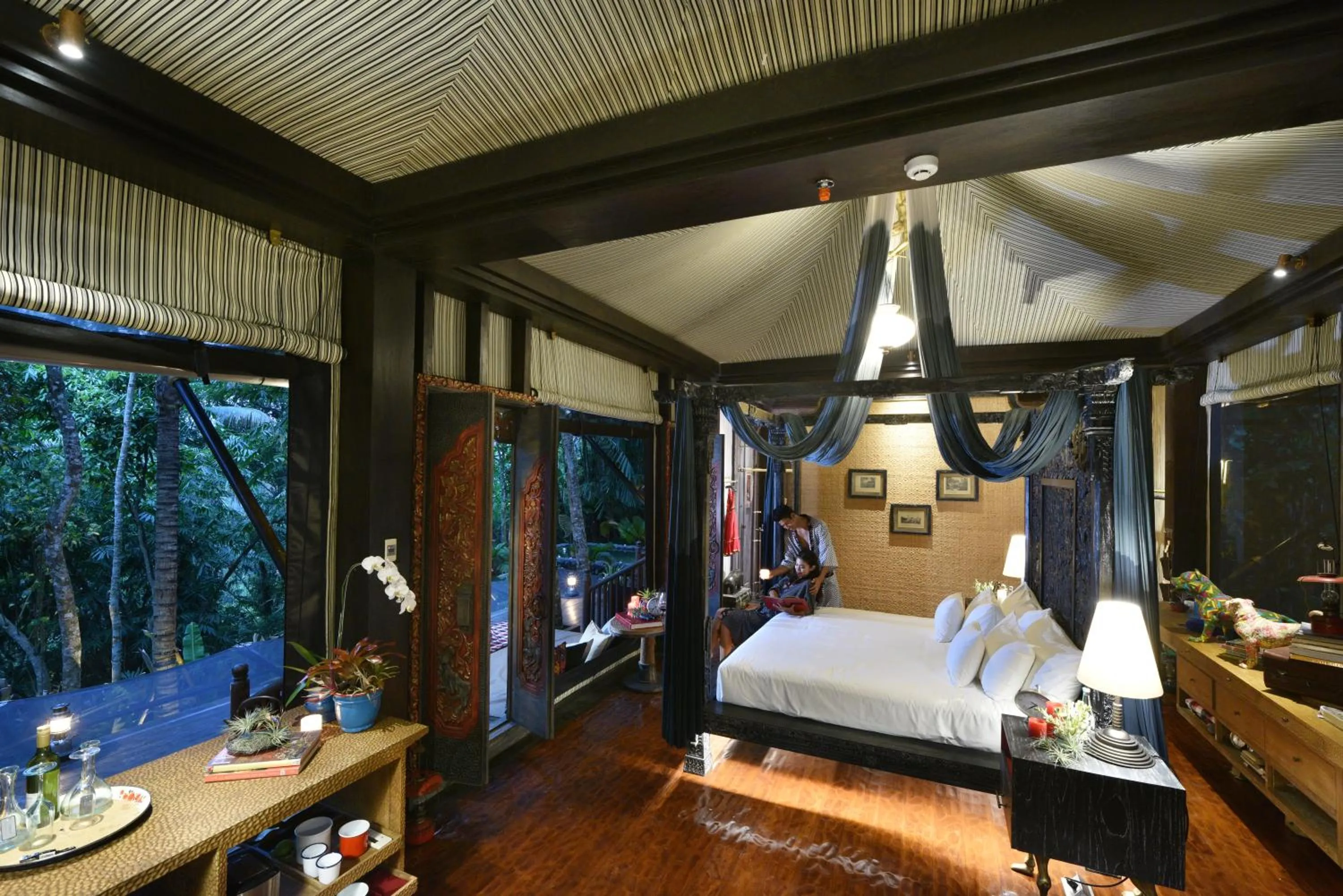 Bedroom, Bed in Capella Ubud, Bali