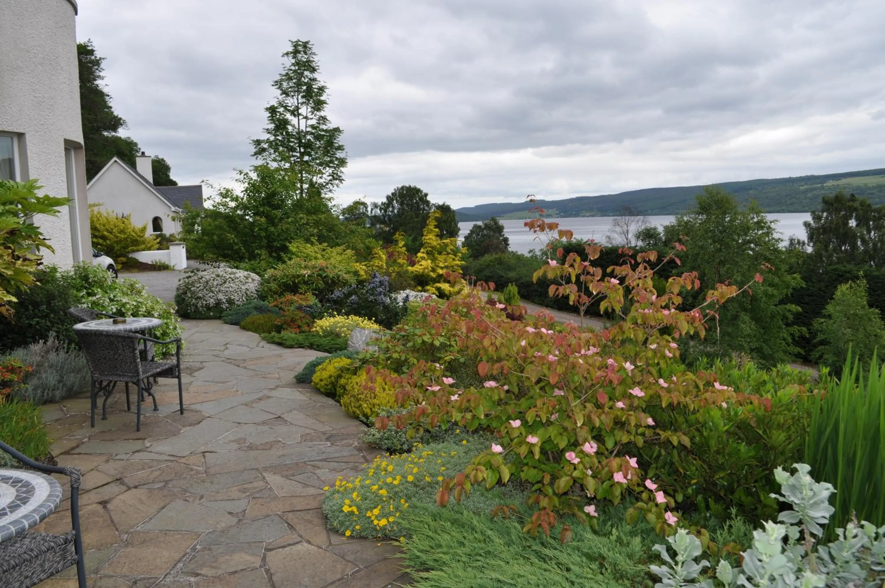 Patio in Loch Ness Lodge