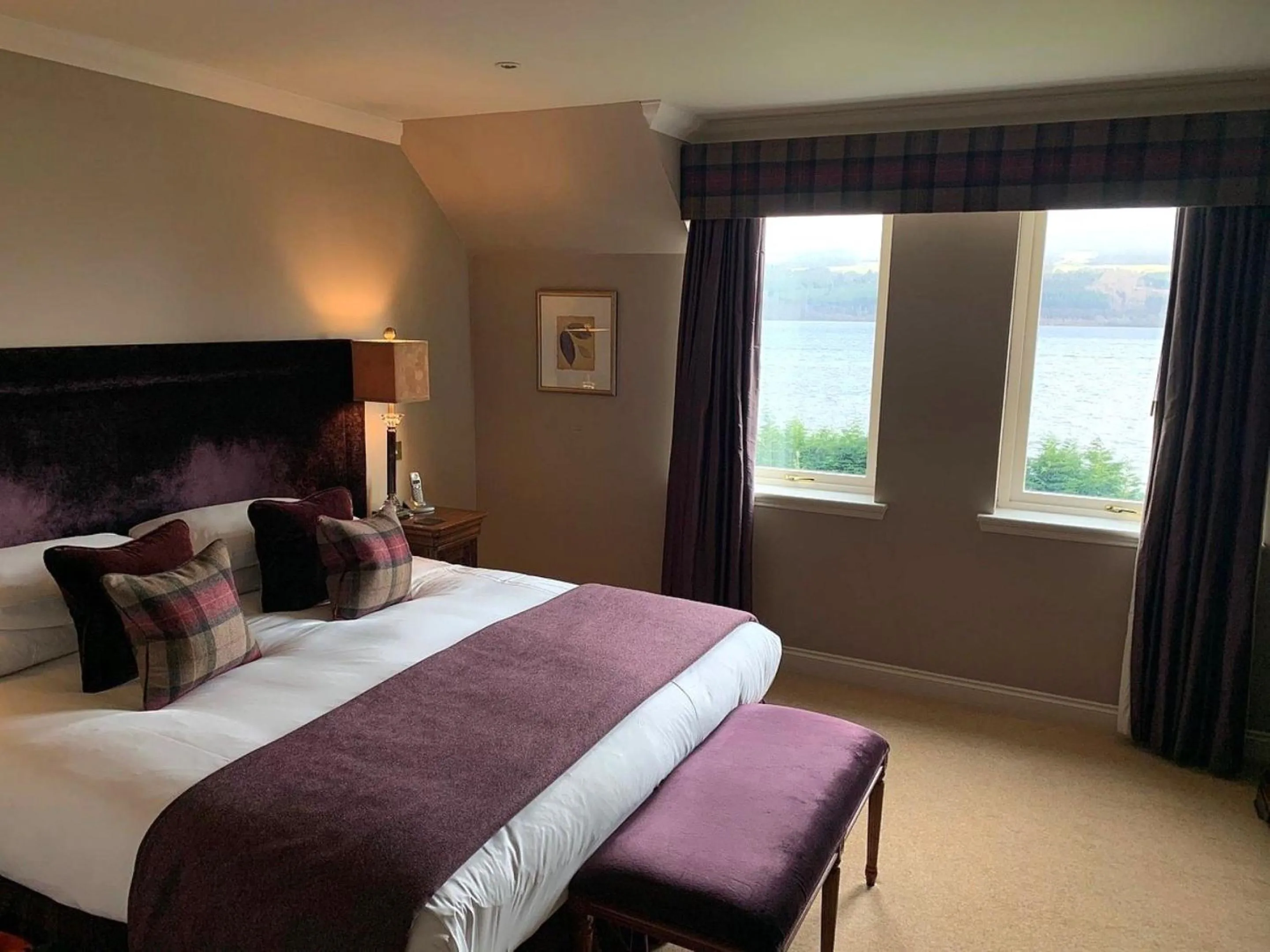 Bed in Loch Ness Lodge