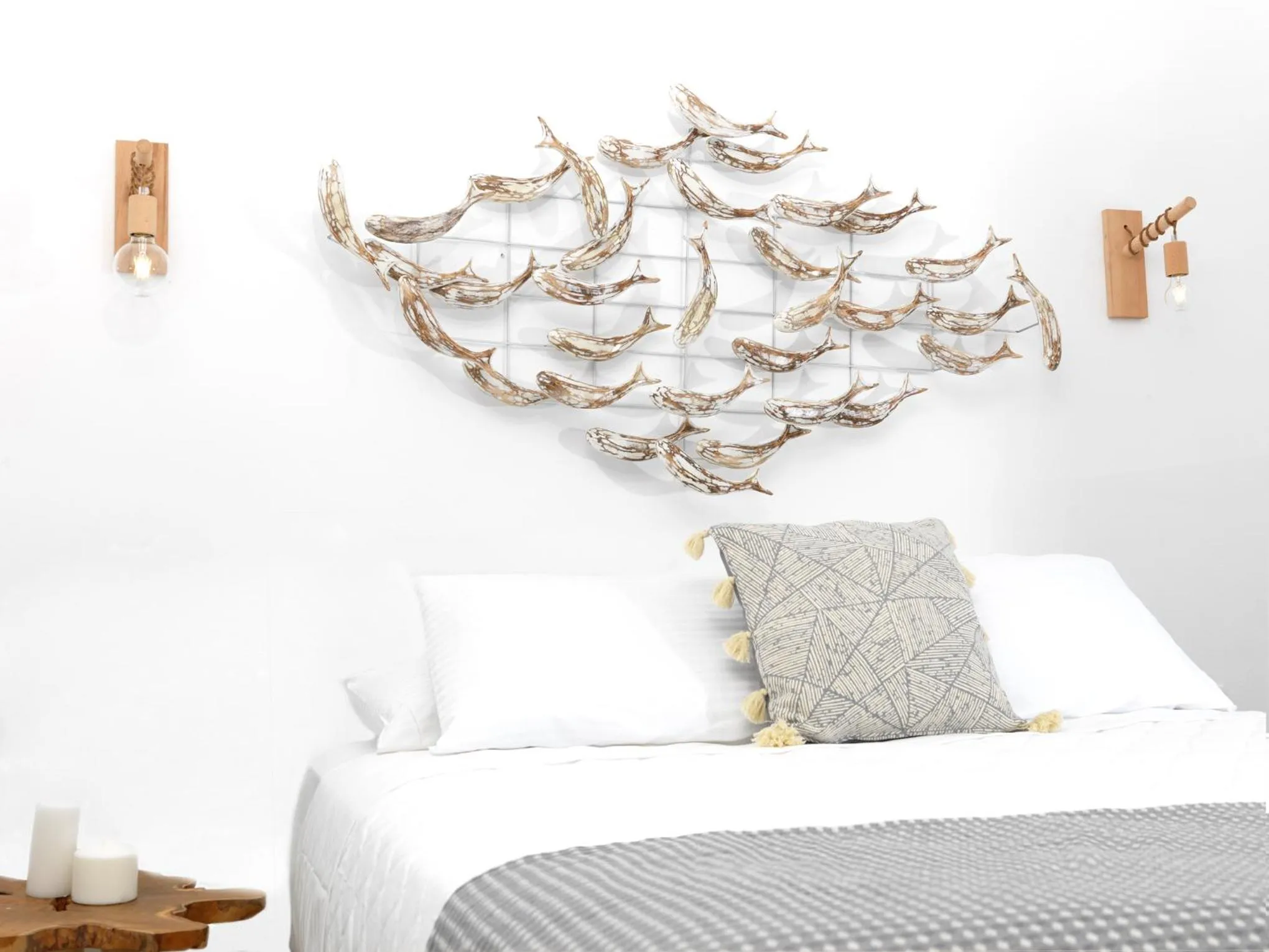 Bed in Drops Cave Houses