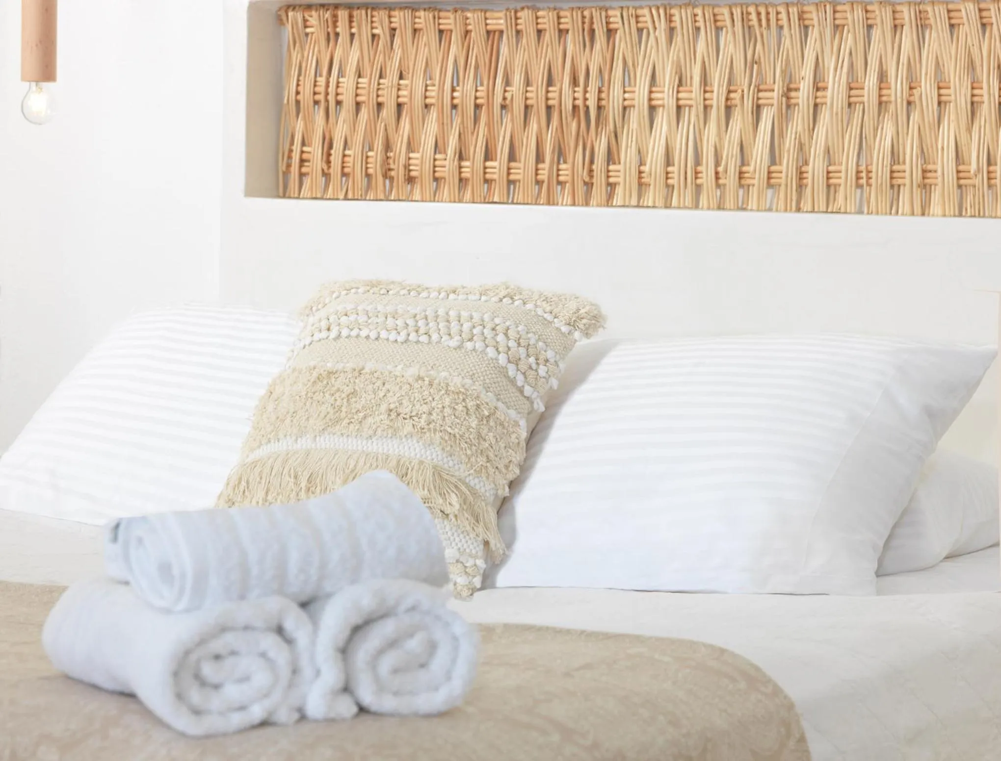 Bed in Drops Cave Houses