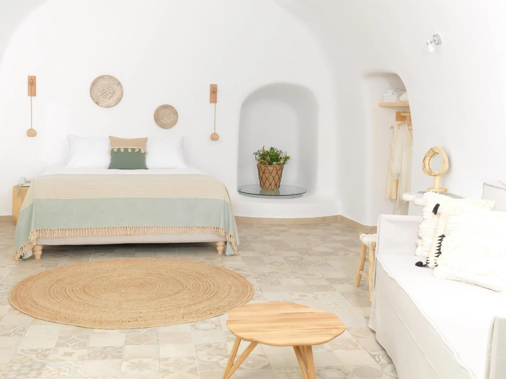 Bed in Drops Cave Houses