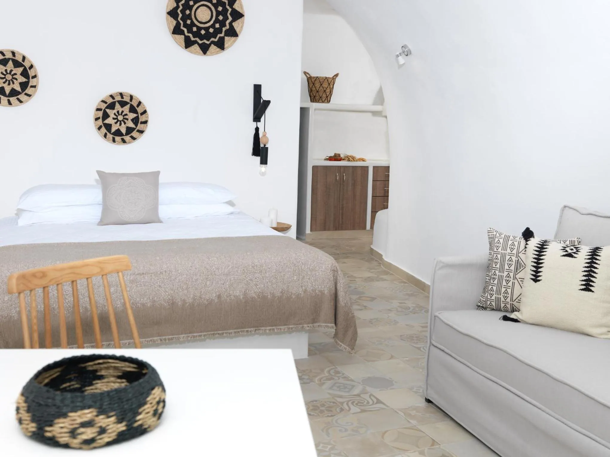 Bed in Drops Cave Houses