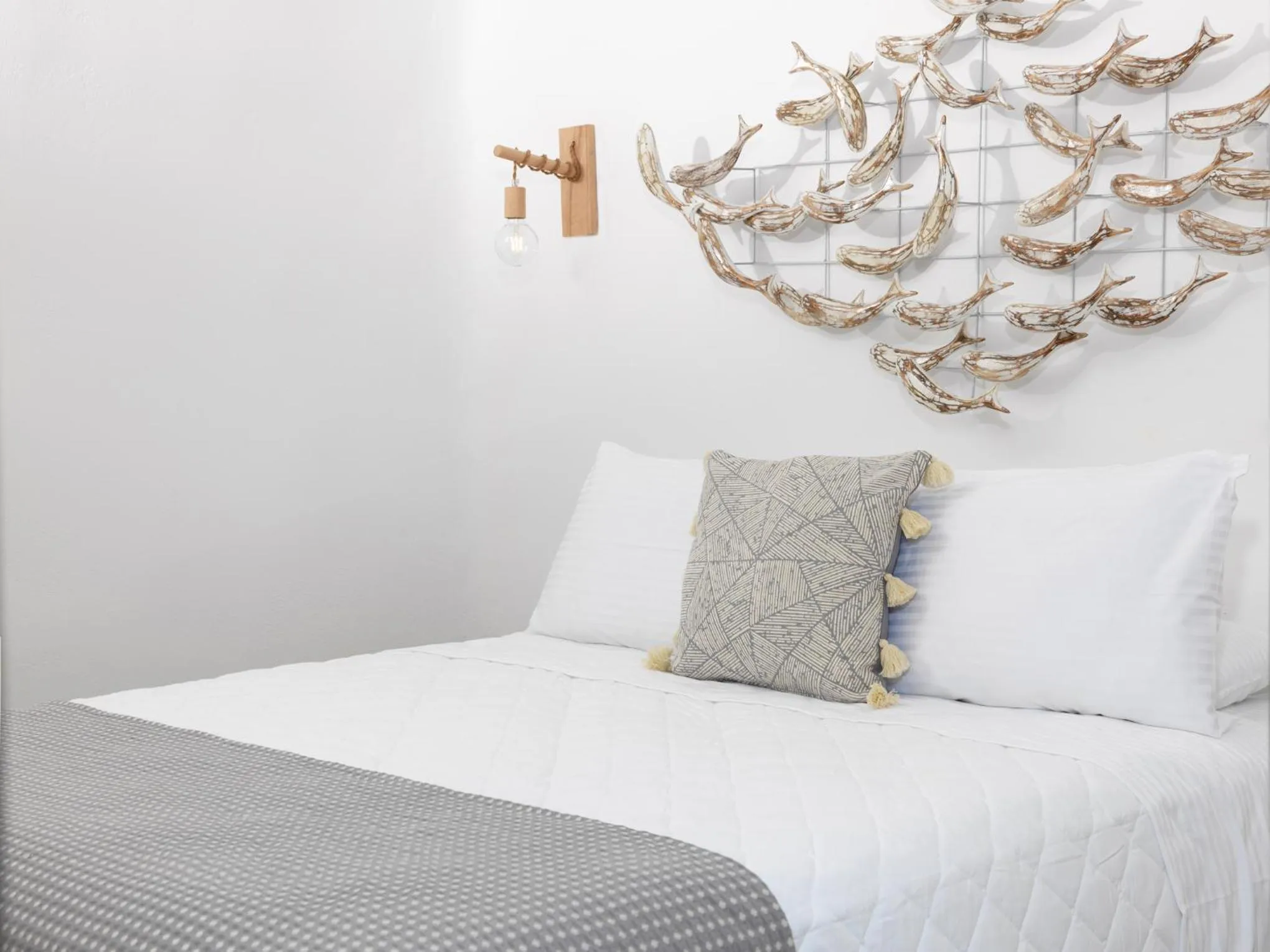 Bed in Drops Cave Houses