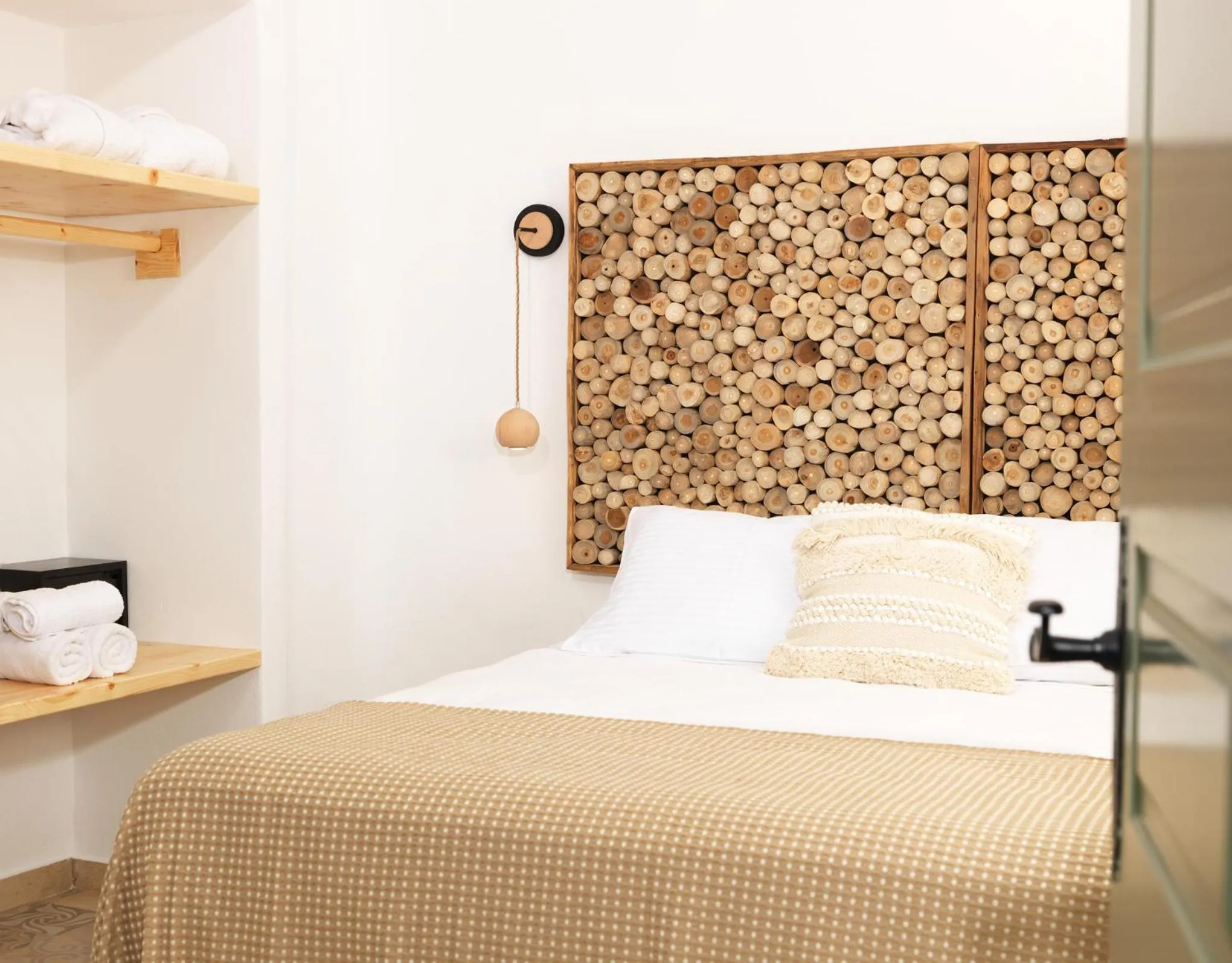 Bed in Drops Cave Houses