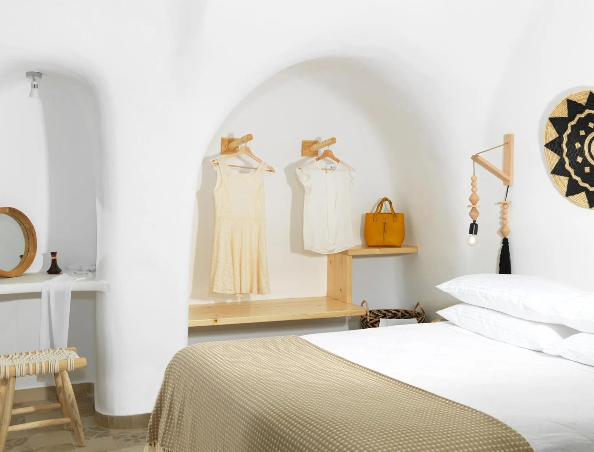 Bed in Drops Cave Houses