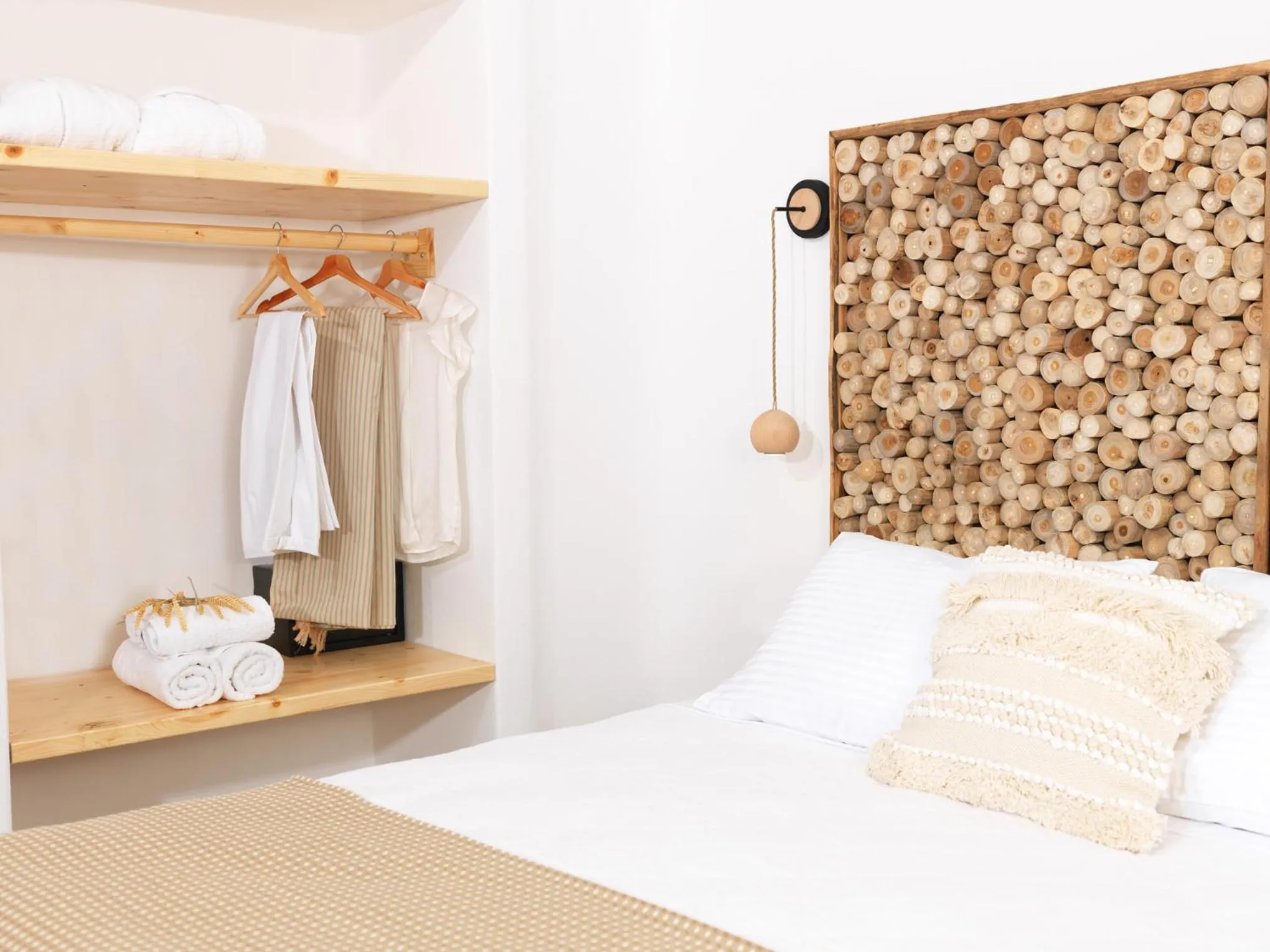 Bed in Drops Cave Houses