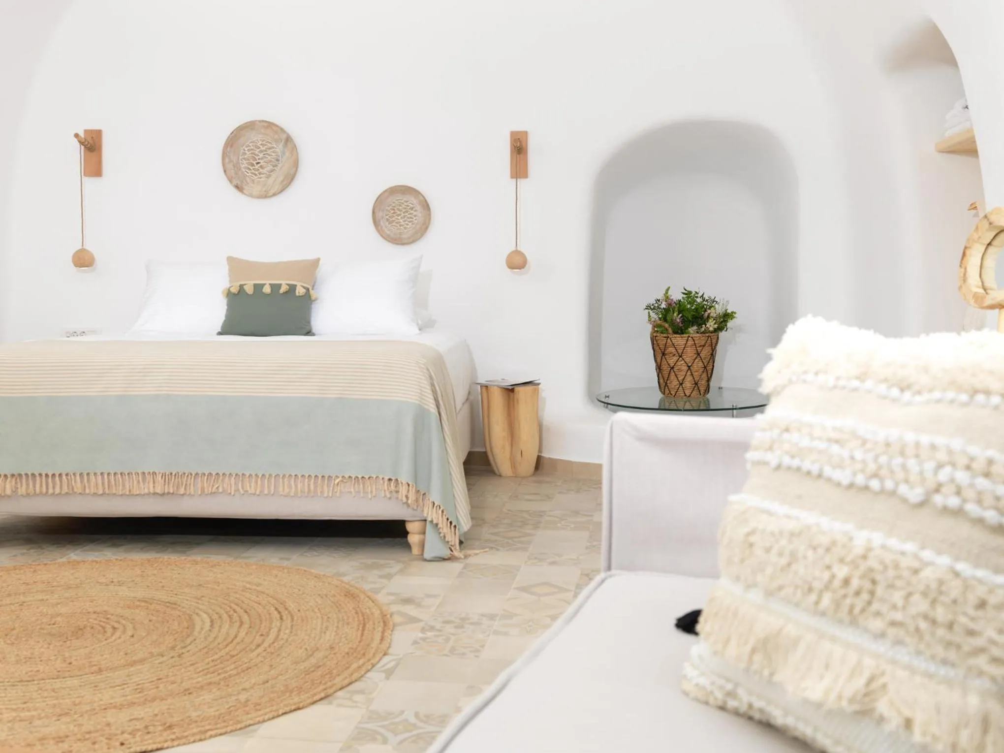 Bed in Drops Cave Houses