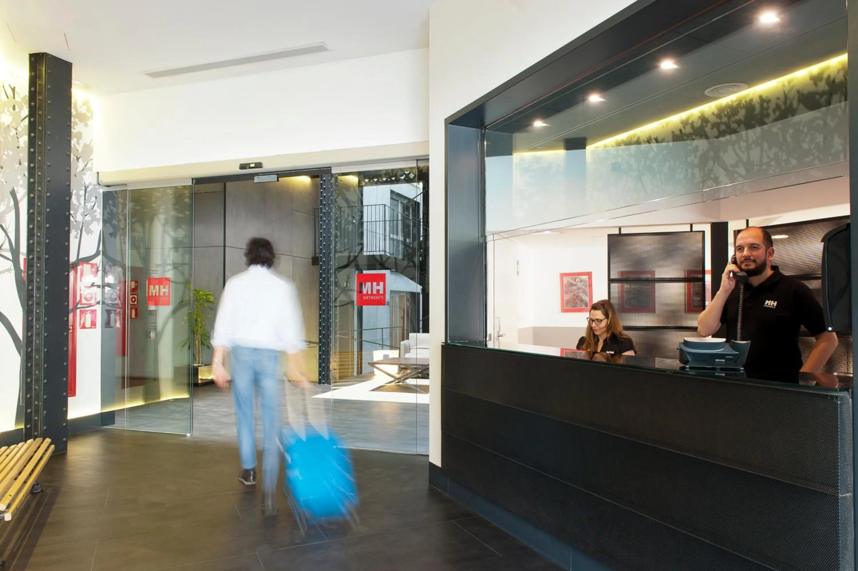 Facade/entrance in MH Apartments Central Madrid