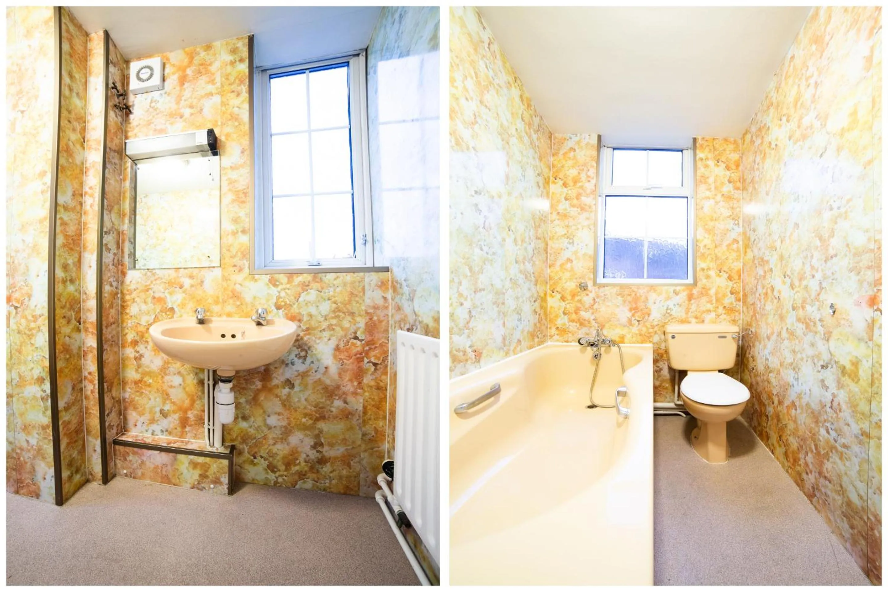 Bathroom in George Hotel, Burslem, Stoke-on-Trent