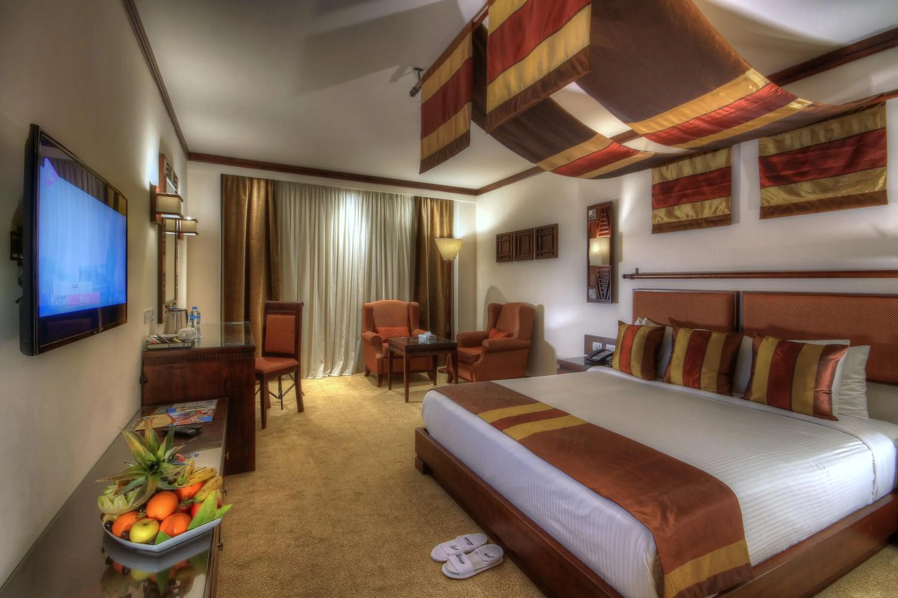 TV and multimedia, Bed in Africana Hotel & Spa