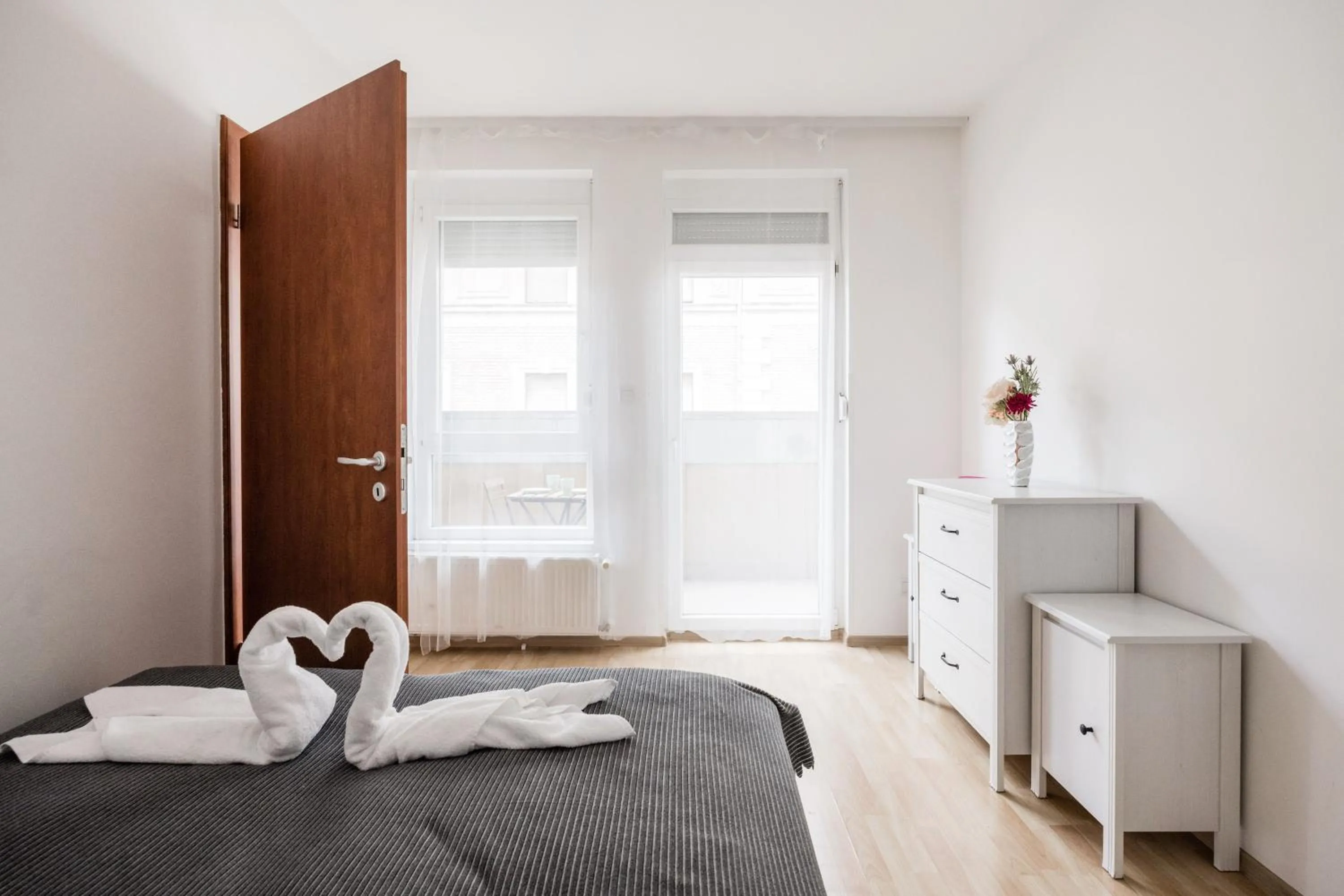 Bedroom, Bed in Grand Budapest Penthouse