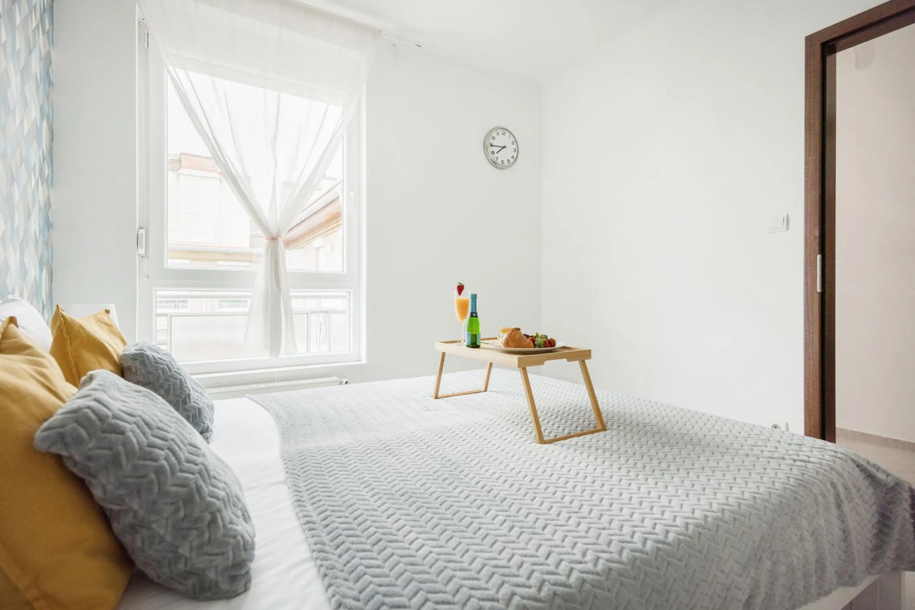 Bedroom, Bed in Grand Budapest Penthouse