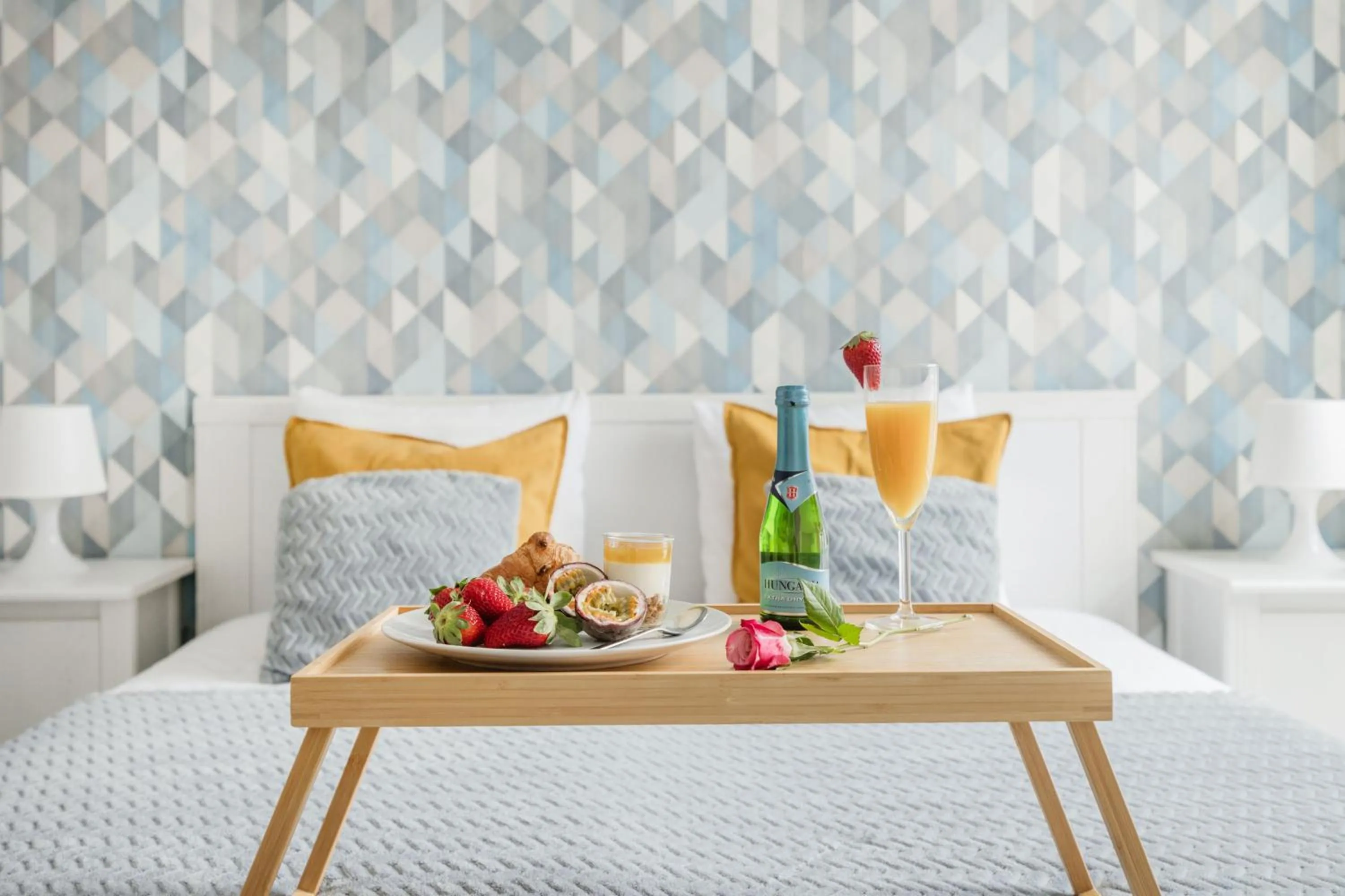 Bedroom, Bed in Grand Budapest Penthouse