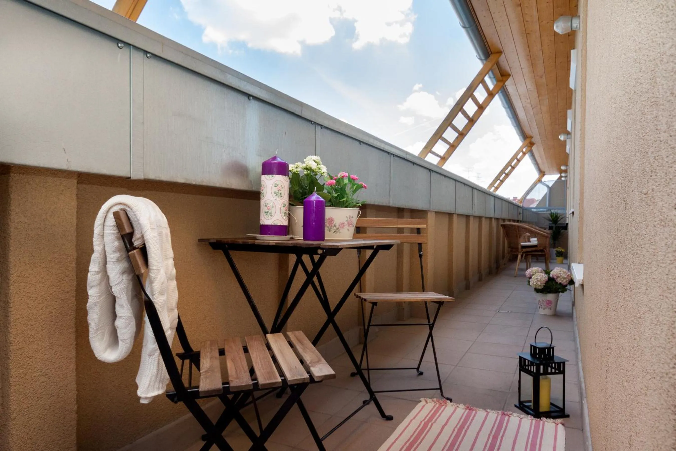 Balcony/Terrace in Grand Budapest Penthouse